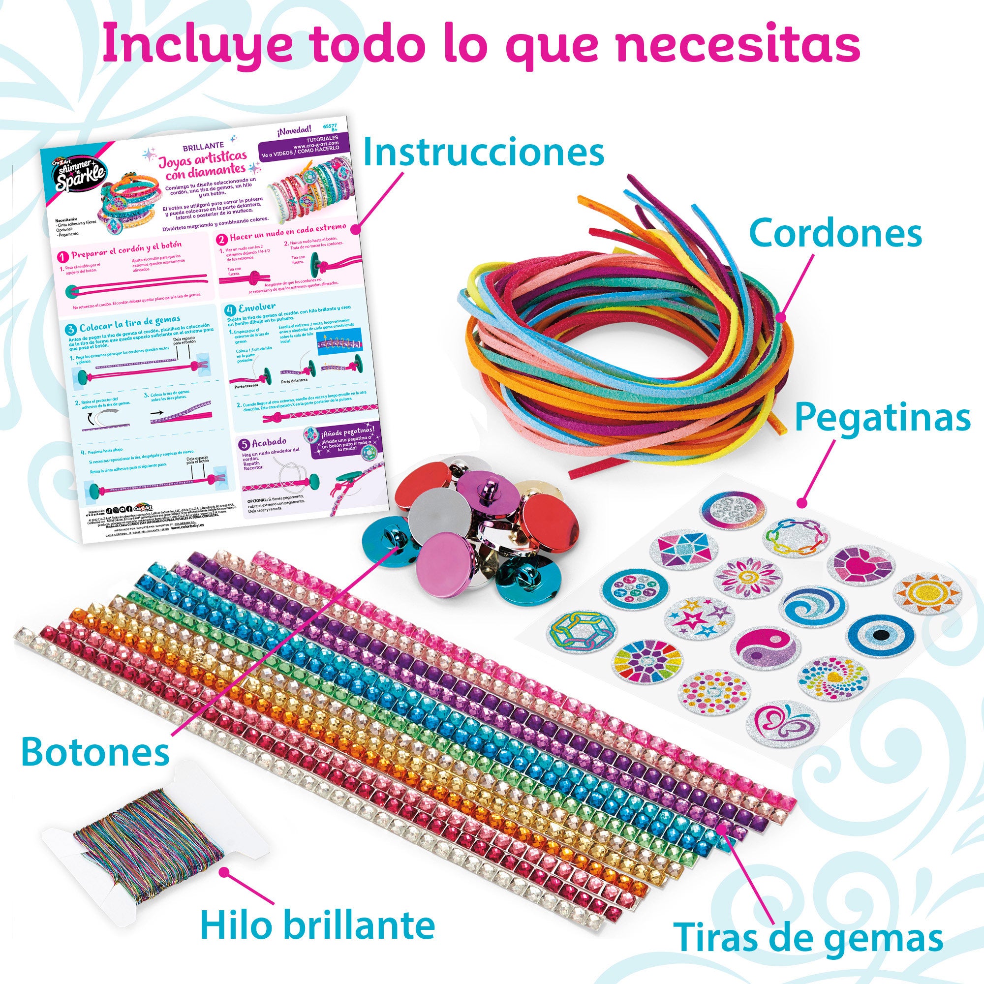 Shimmer 'n Sparkle Set de pulseras brillantes