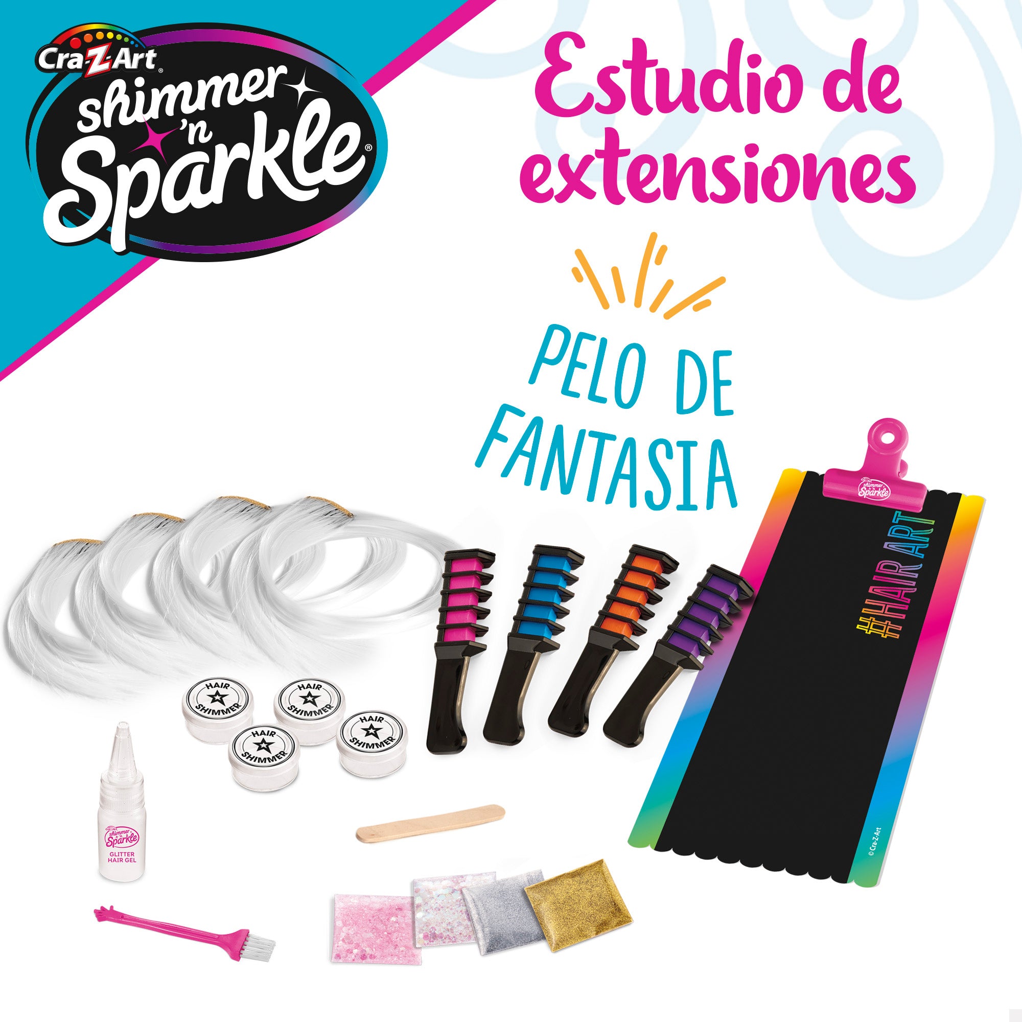 Shimmer 'n Sparkle Set extensiones de colores
