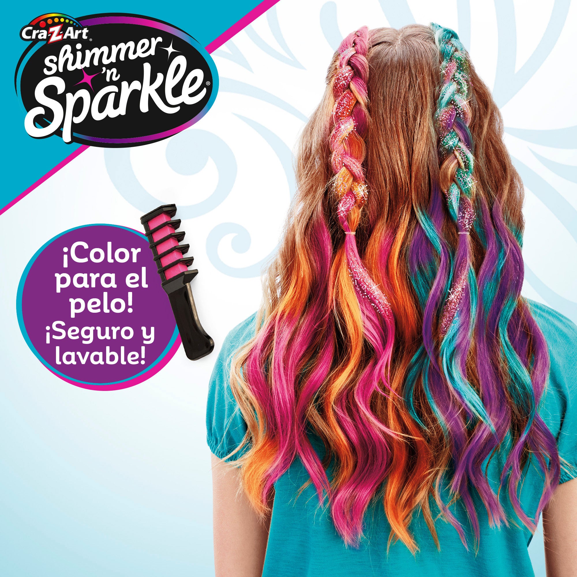 Shimmer 'n Sparkle Set extensiones de colores