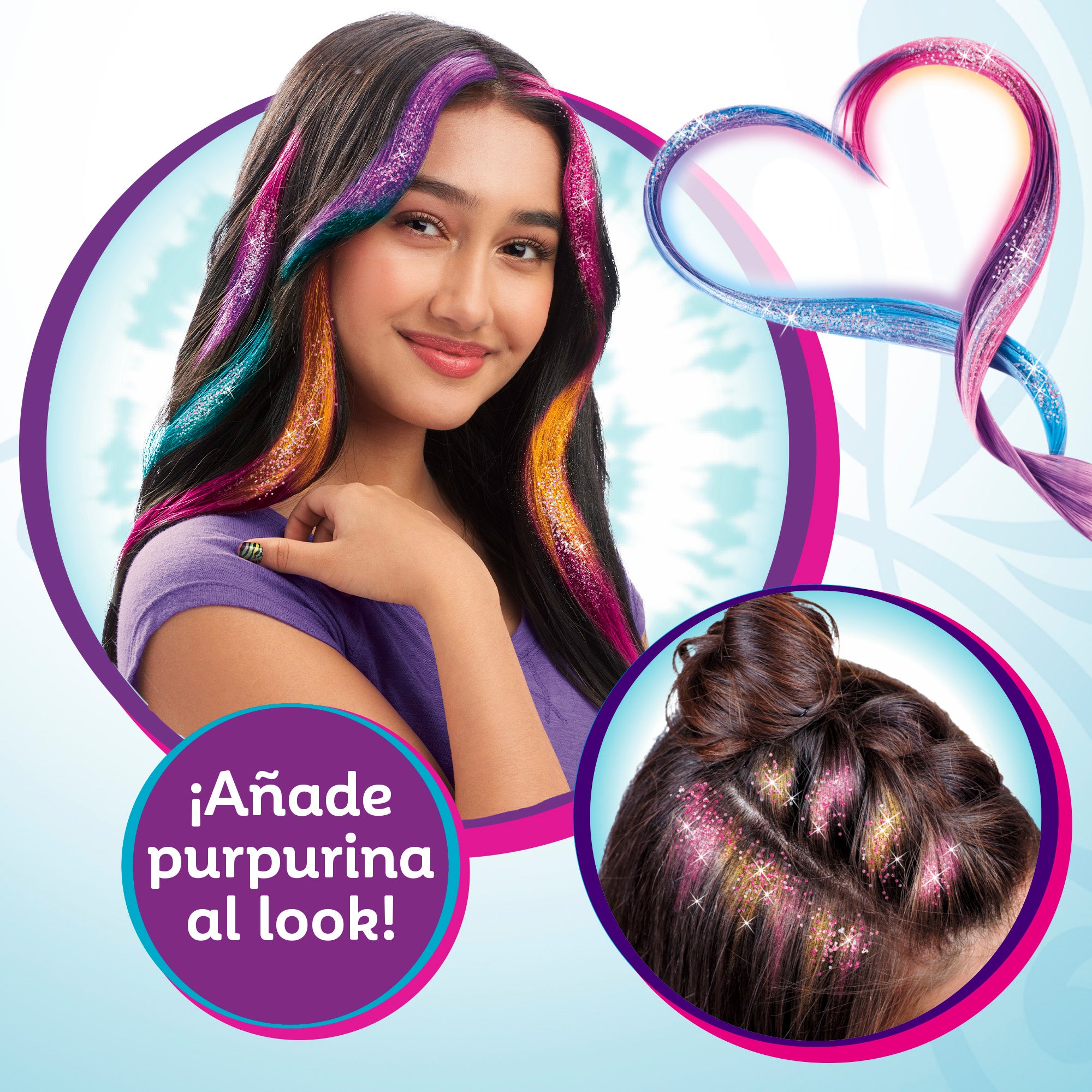 Shimmer 'n Sparkle Set extensiones de colores