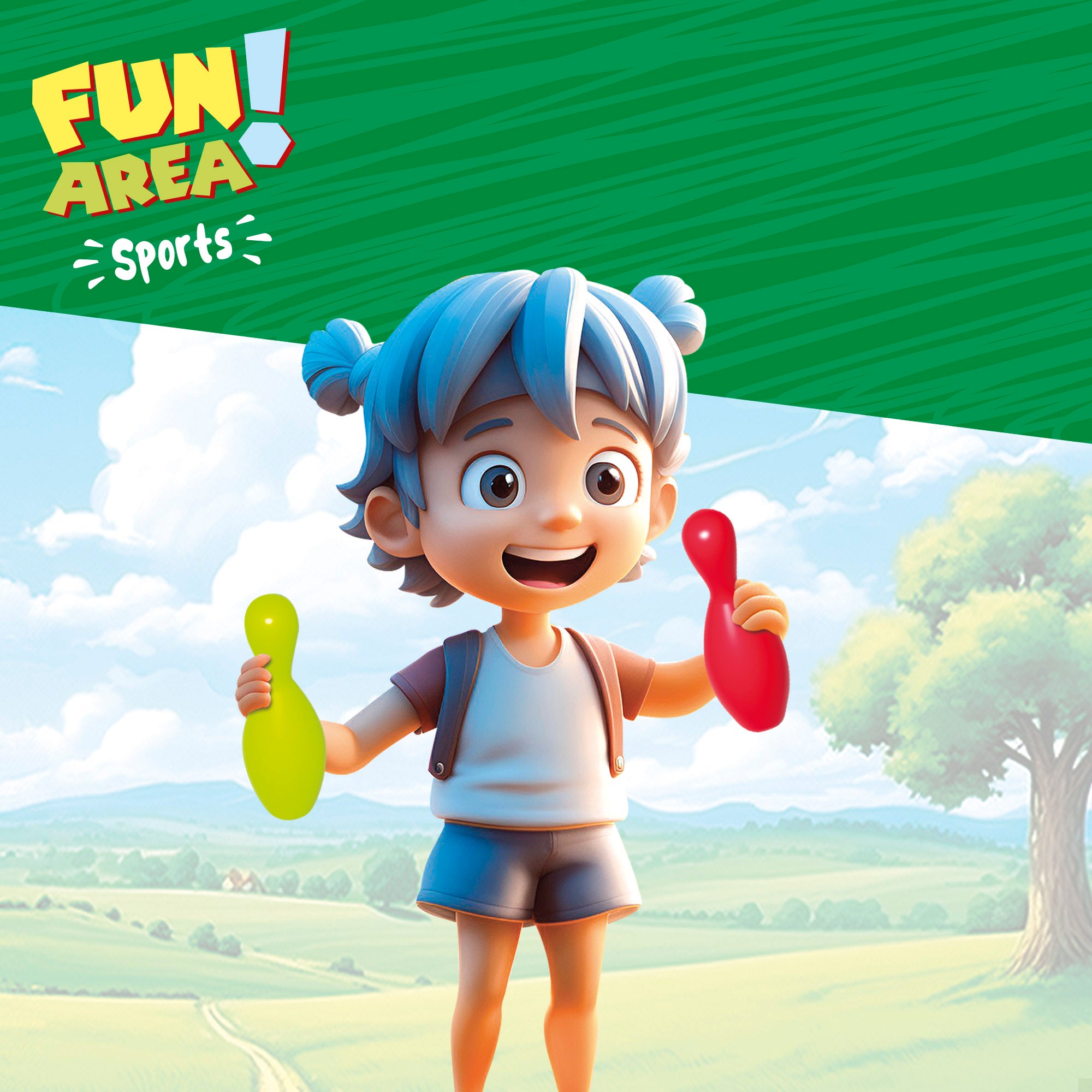Juego de bolos 27 cm Fun Area!