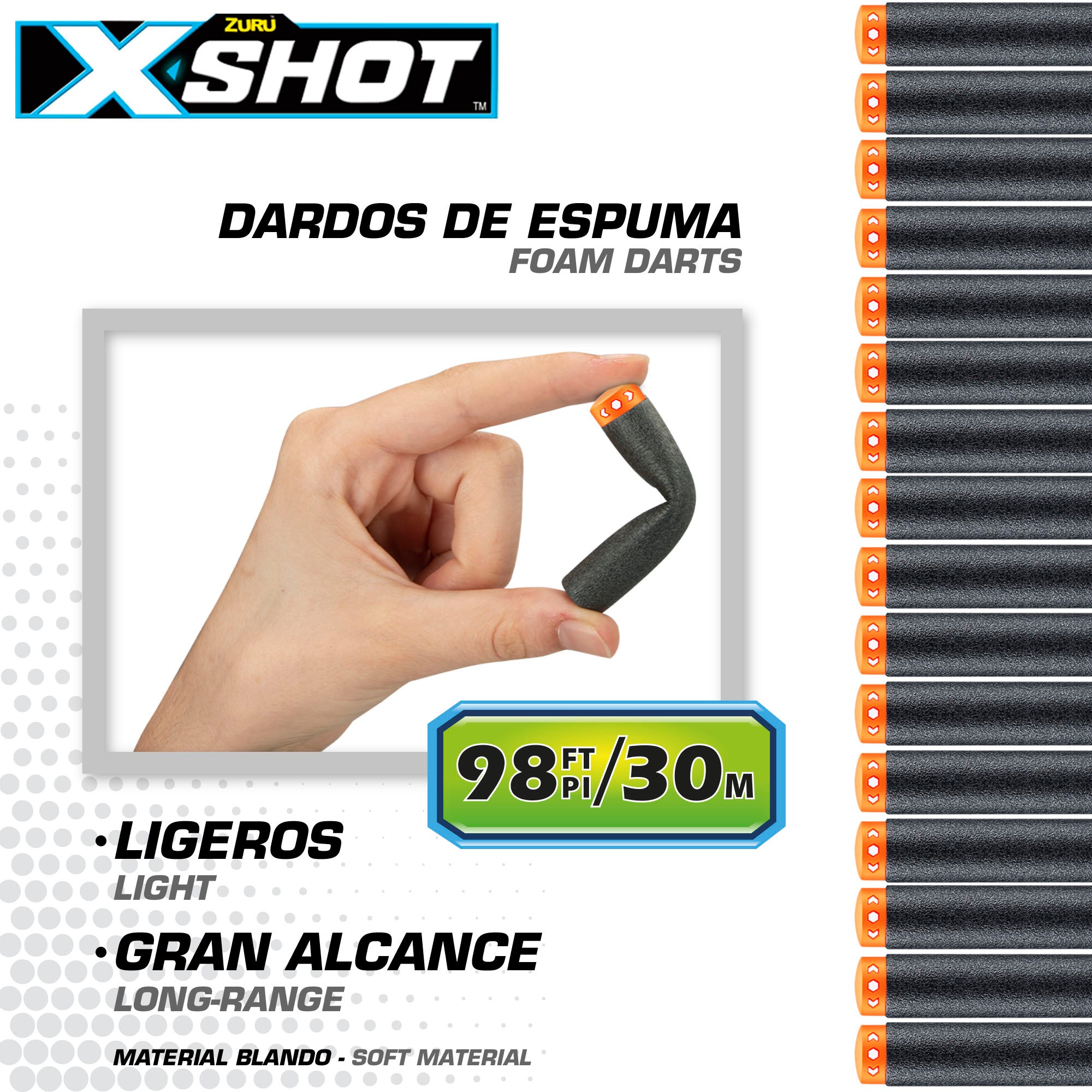 X-Shot Pistola dardos gomaespuma Skins Lock Baster con sistema de bloqueo
