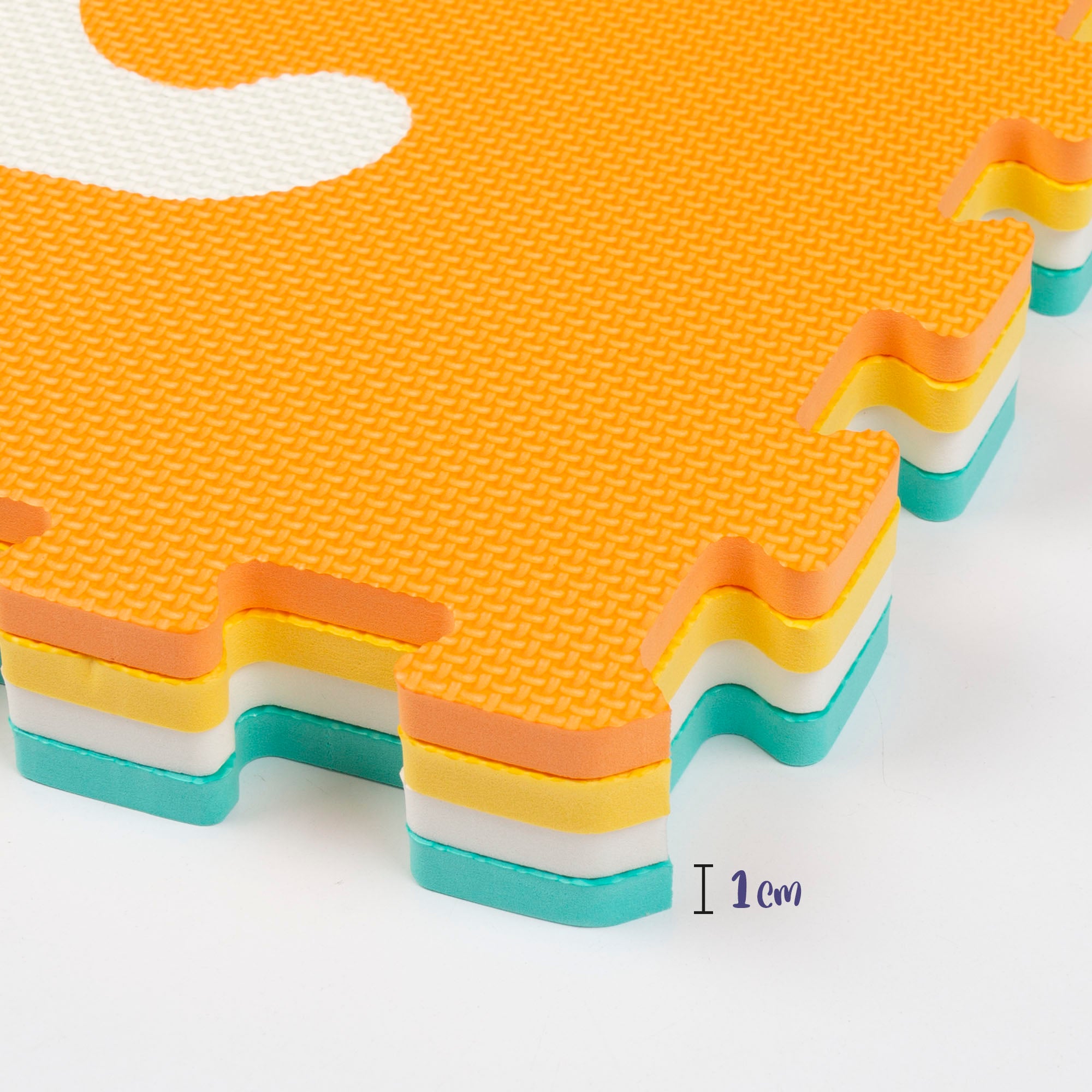 Alfombra puzzle bebés vehículos 4 piezas gomaespuma C'Baby