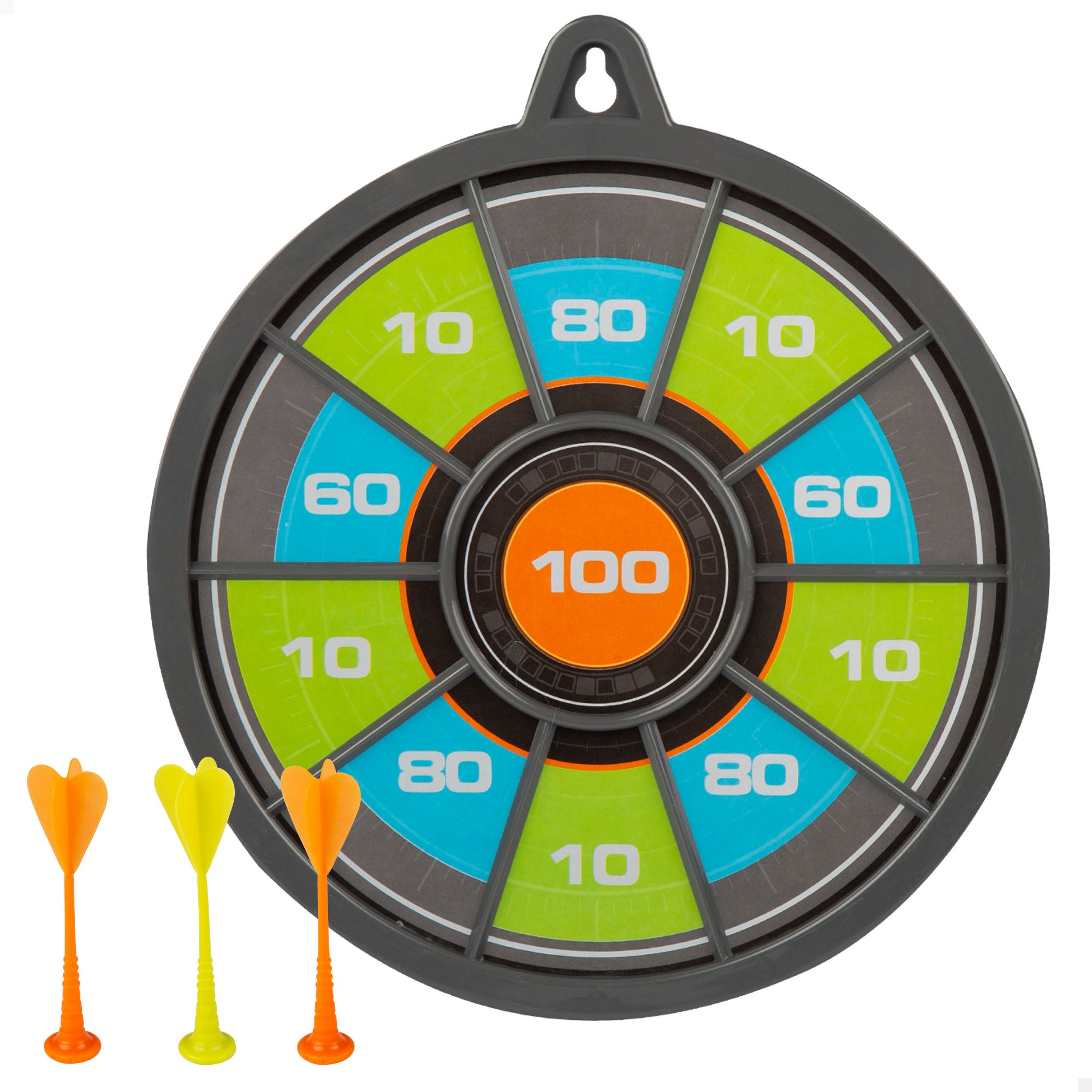 Diana magnética reversible 26 cm con 3 dardos de colores Fun Area!