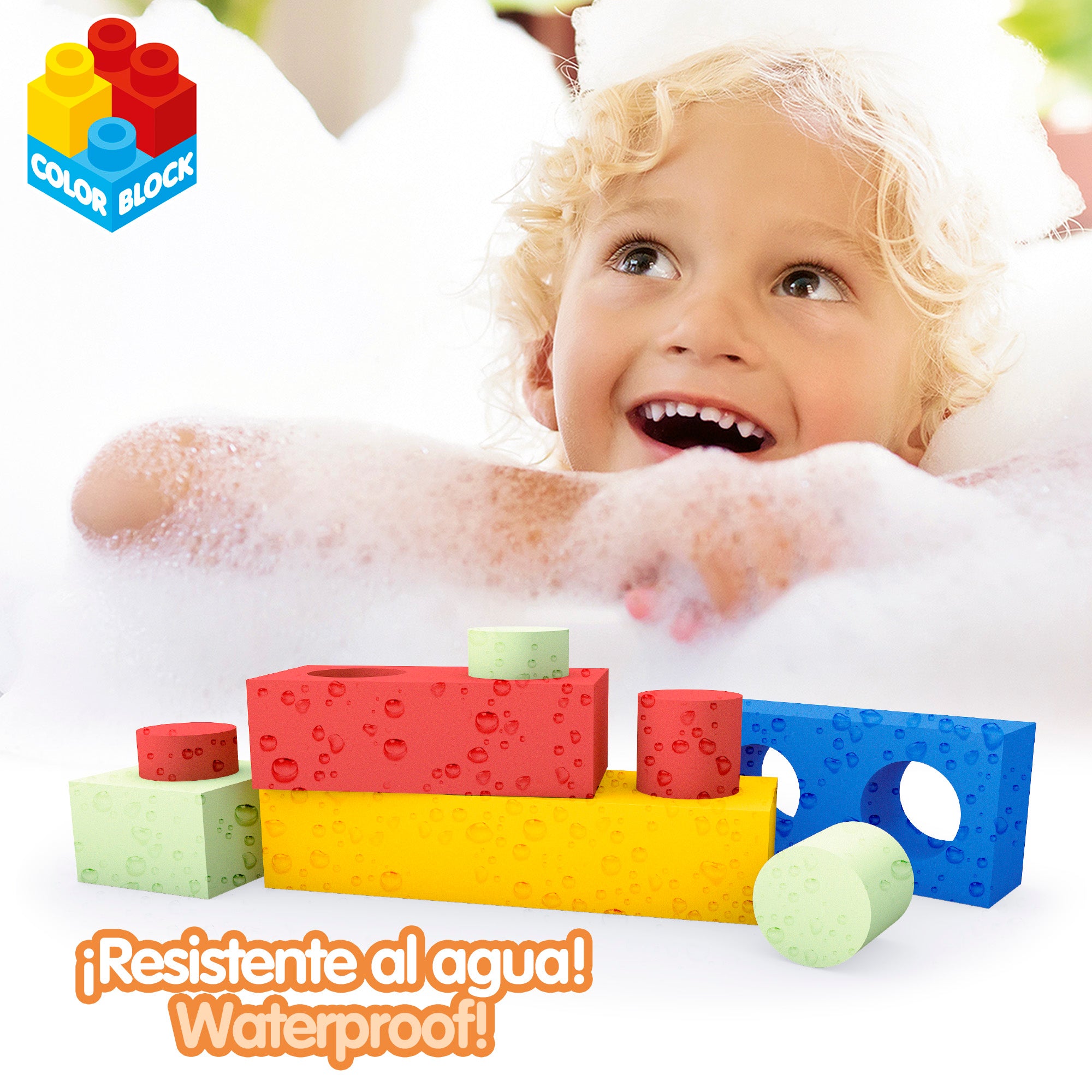 Juego bloques de construcción gomaeva 32 piezas Color Block