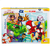 Spidey y su superequipo Puzzle doble cara para colorear 24 piezas XL