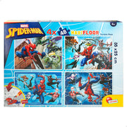 Spider-Man Pack 4 puzzles doble cara para colorear 48 piezas