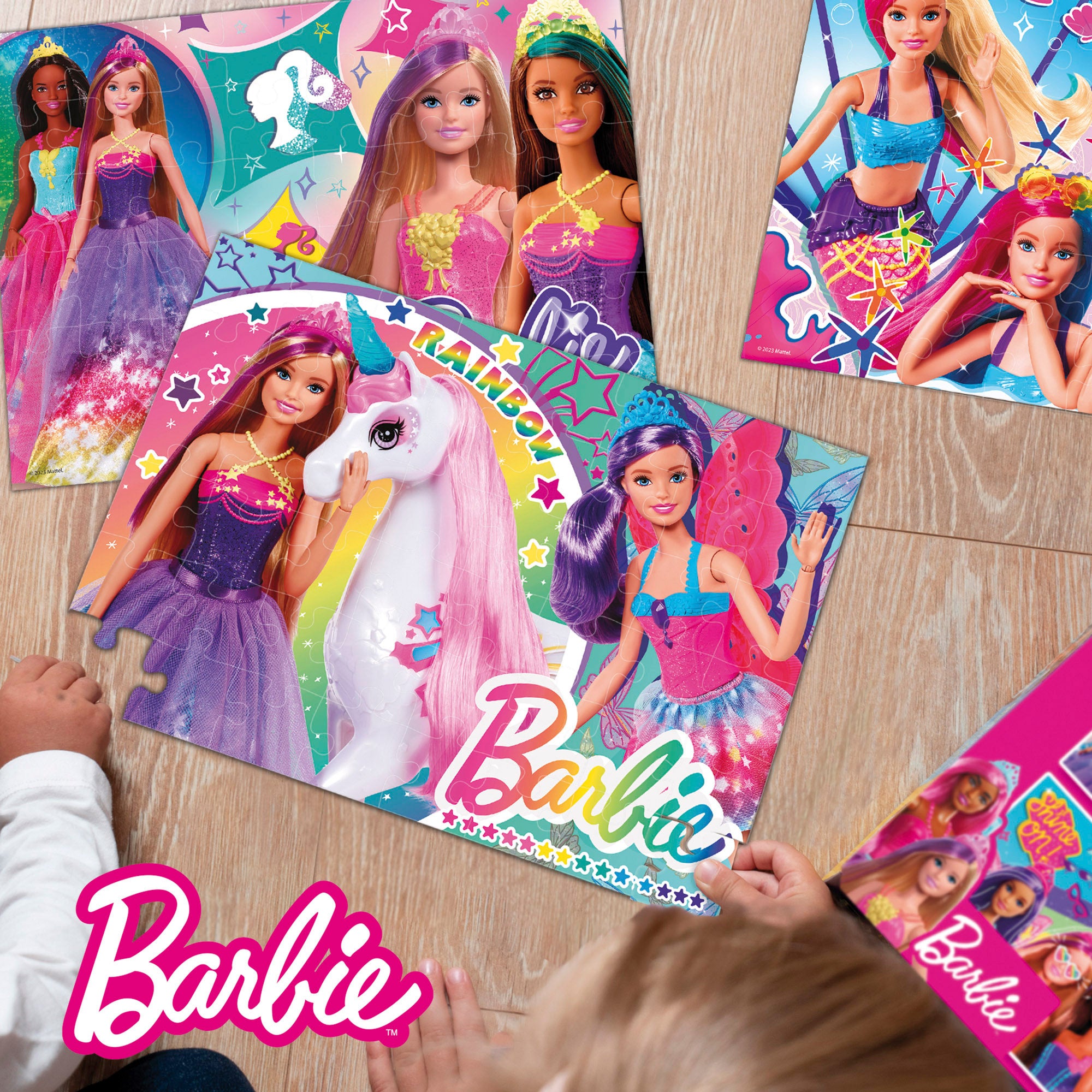 Barbie Pack 4 puzzles 48 piezas