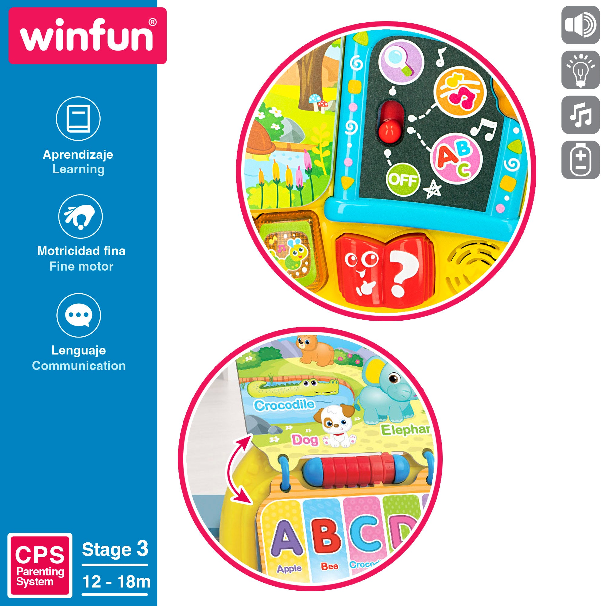 Winfun Libro de actividades interactivo Aprende conmigo