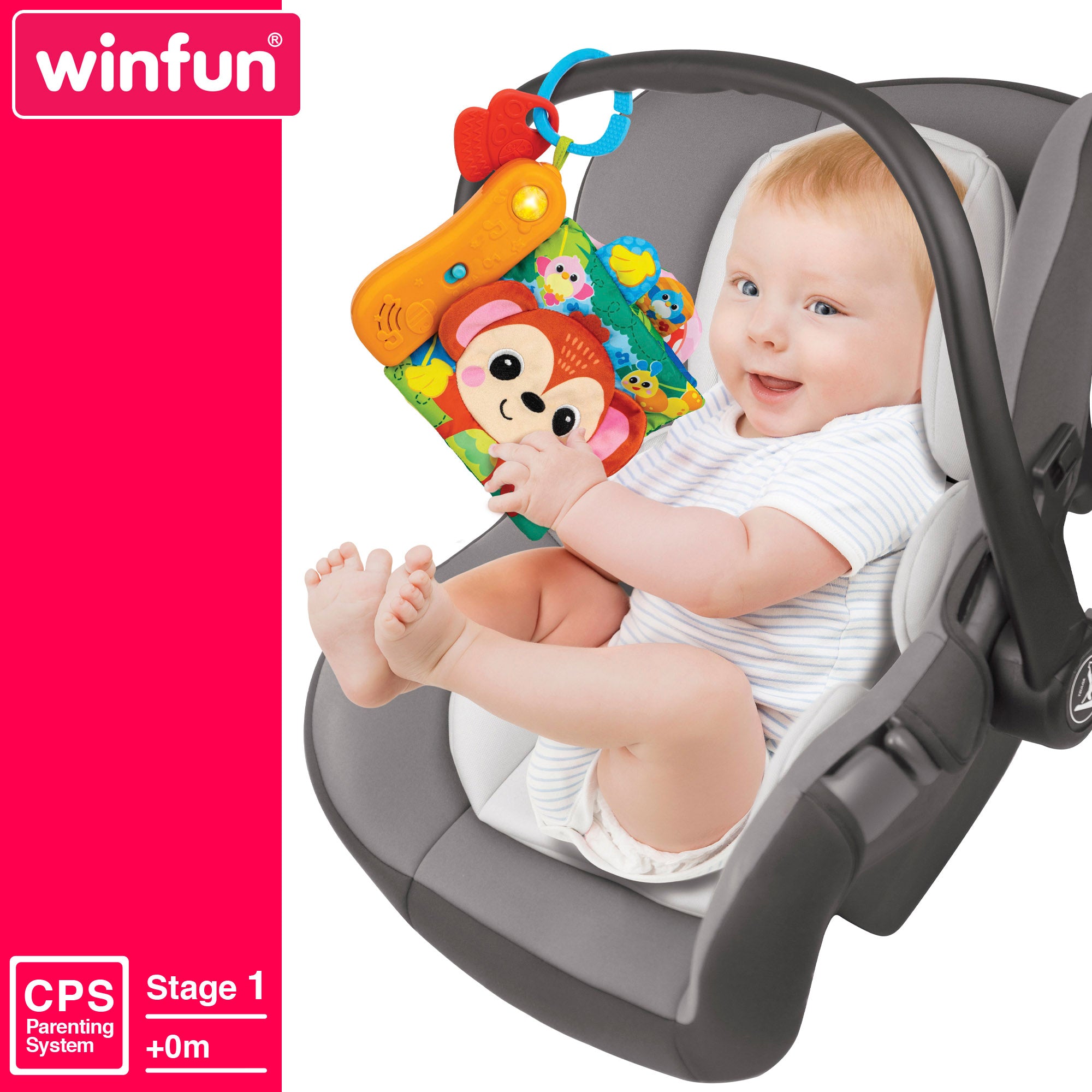 Libro sensorial bebé animales de la selva Winfun