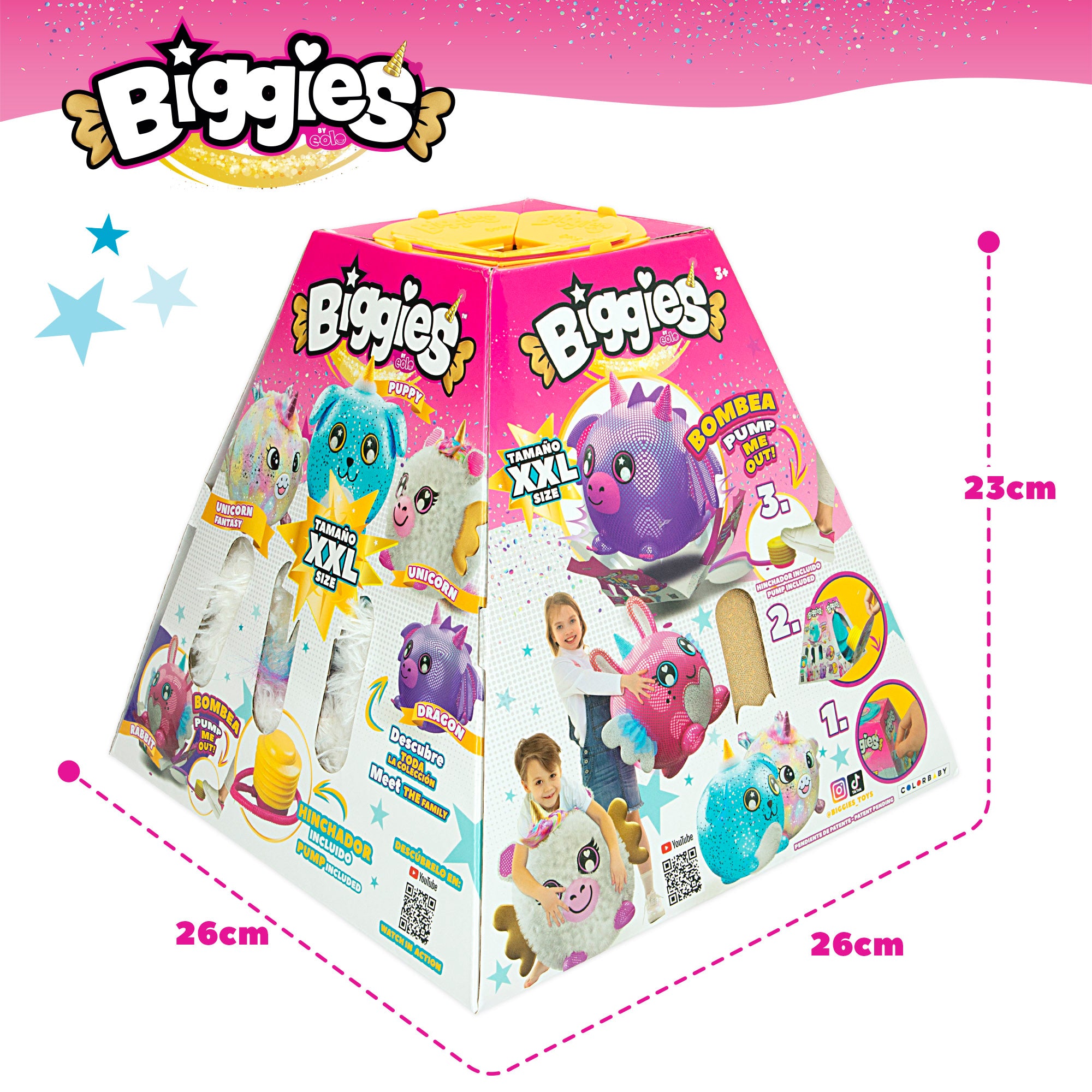 Biggies Peluche hinchable XXL unicornio
