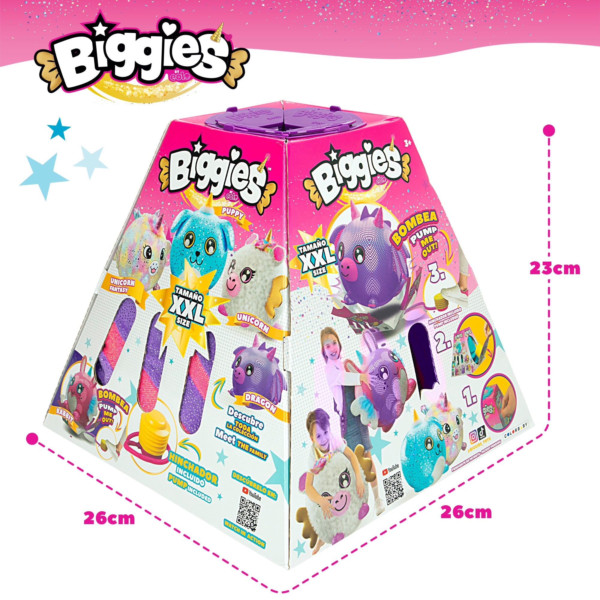 Biggies Peluche hinchable XXL dragón
