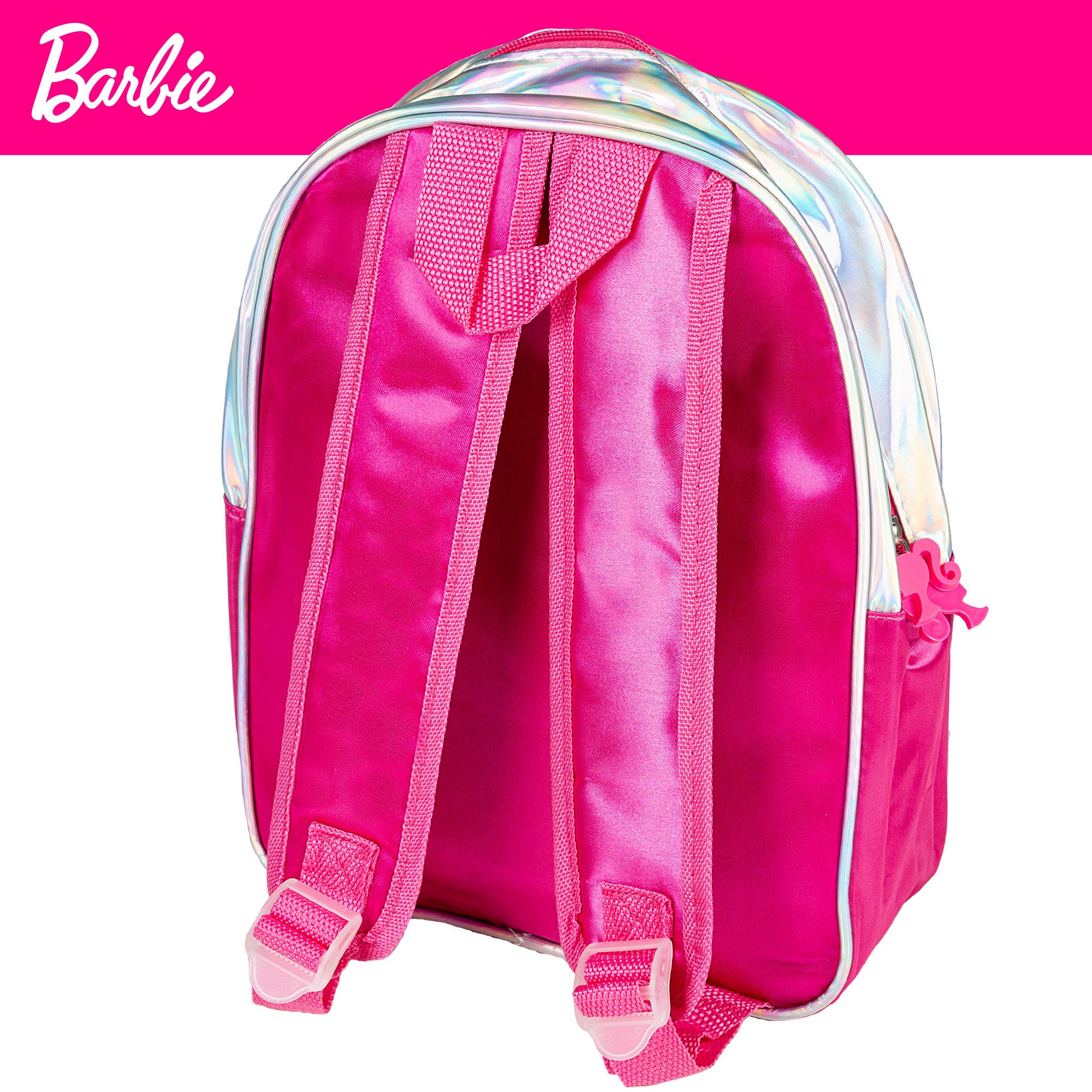 Barbie Mochila brillante y kit plastilina con moldes