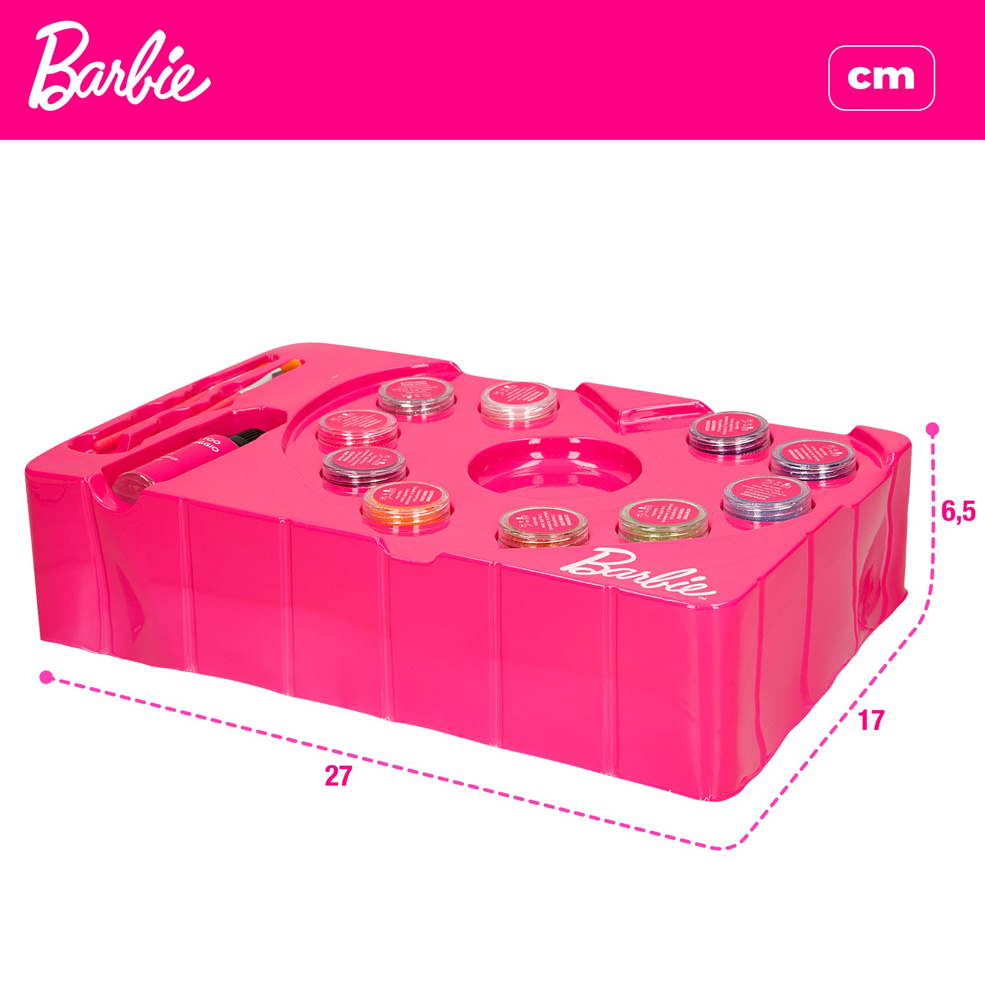 Barbie Estudio de tatuajes brillantes con plantillas y gemas adhesivas