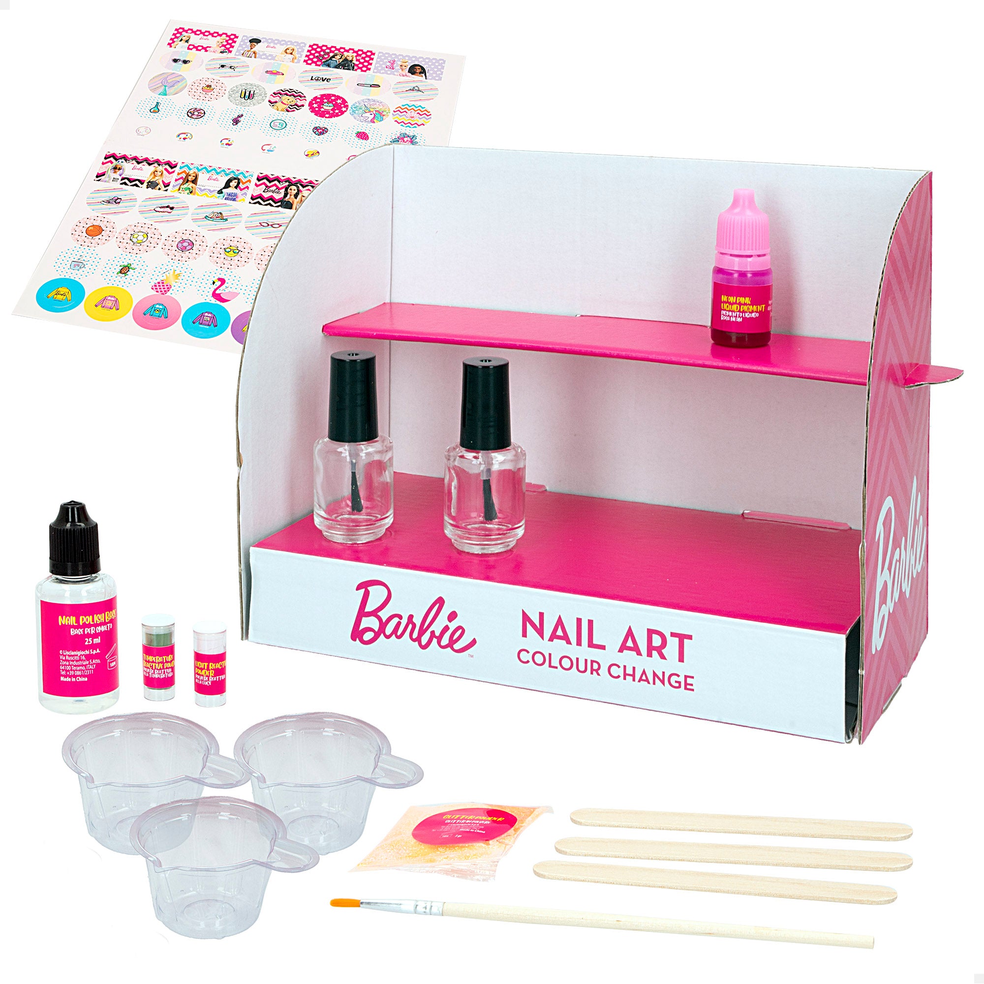 Barbie Estudio de uñas con pegatinas