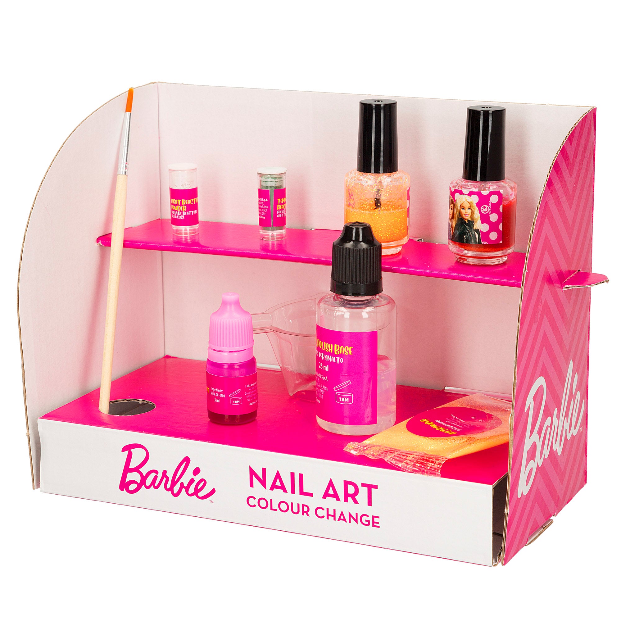 Barbie Estudio de uñas con pegatinas