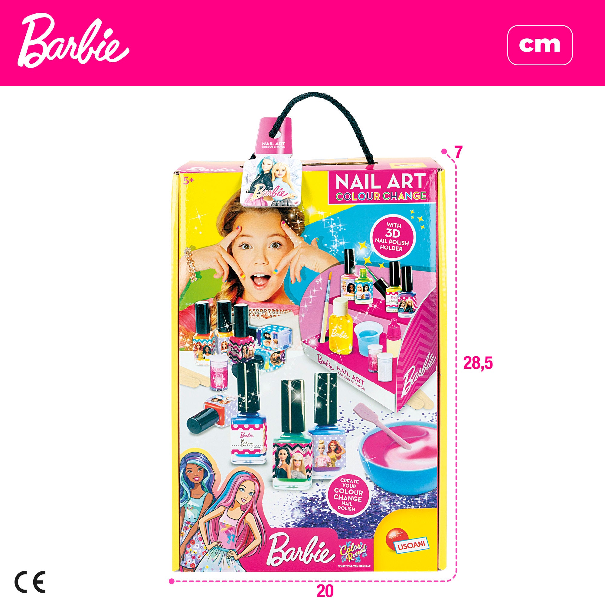 Barbie Estudio de uñas con pegatinas