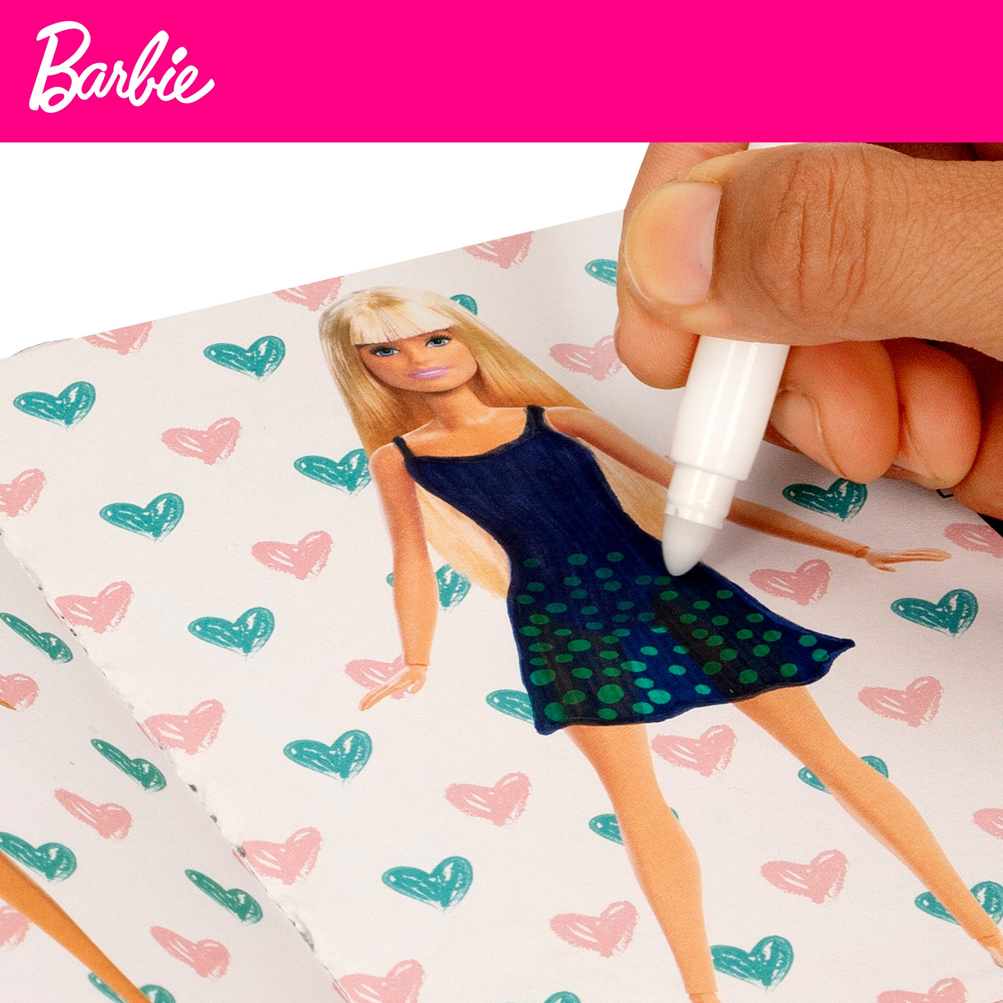 Barbie Mi diario secreto con candado, stickers y rotuladores mágicos