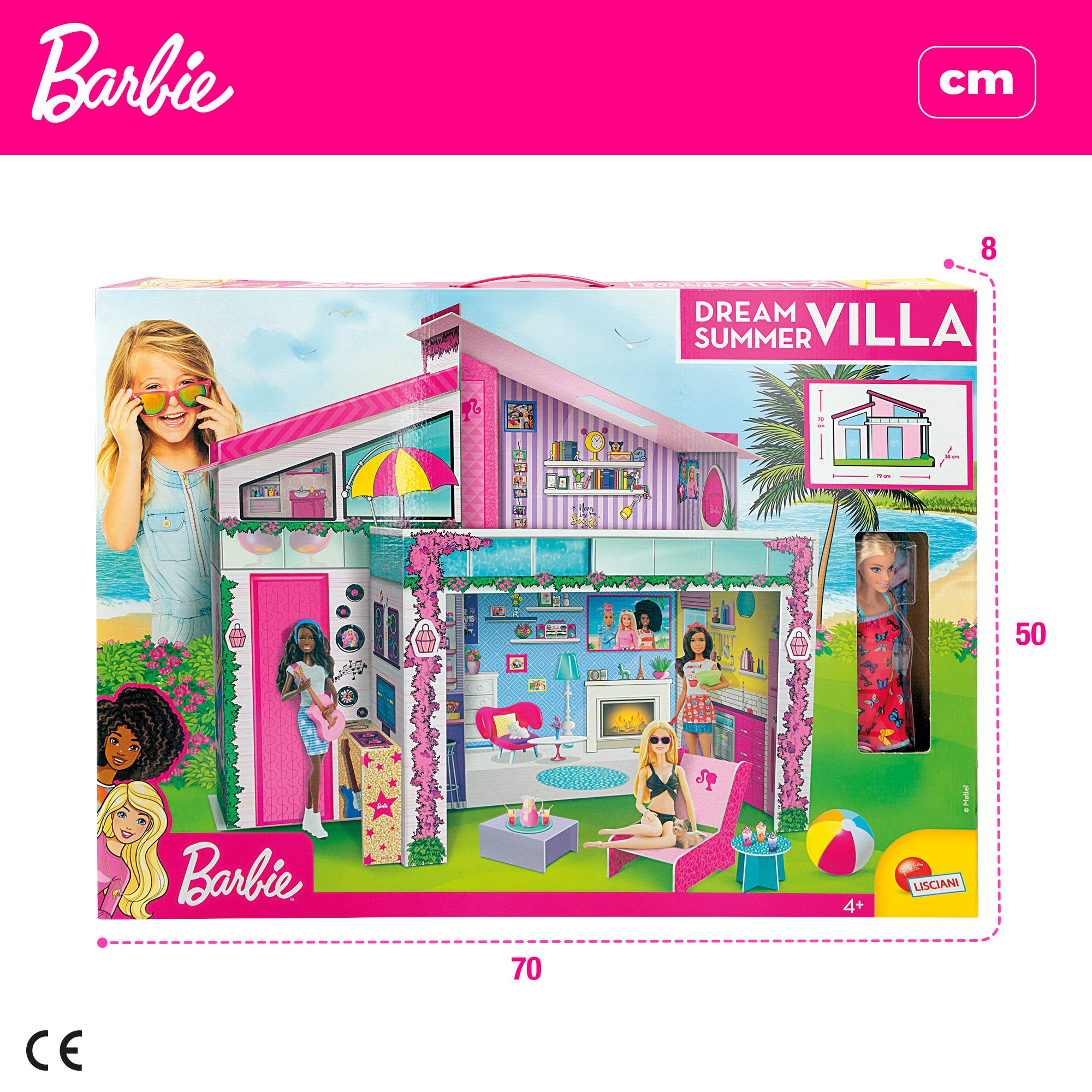 Barbie Villa de verano de ensueño con muñeca
