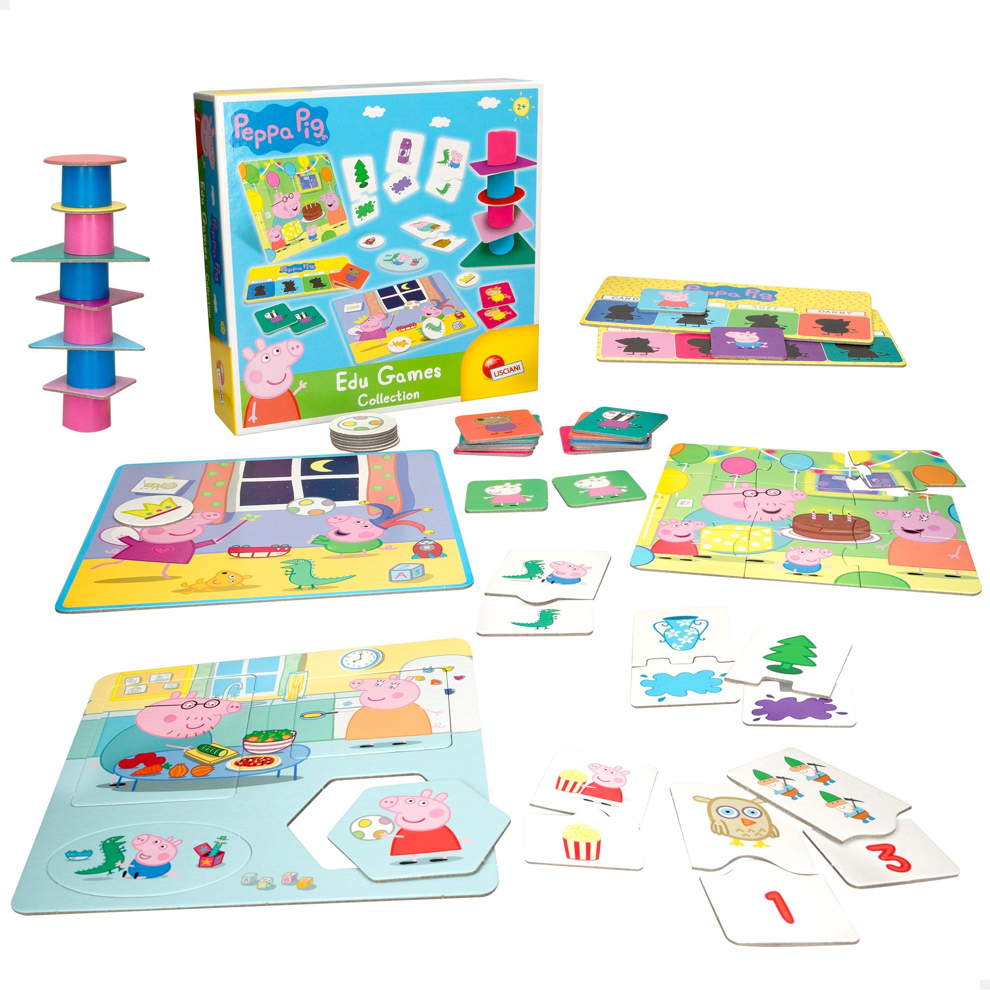 Peppa Pig Juegos de mesa 10 en 1