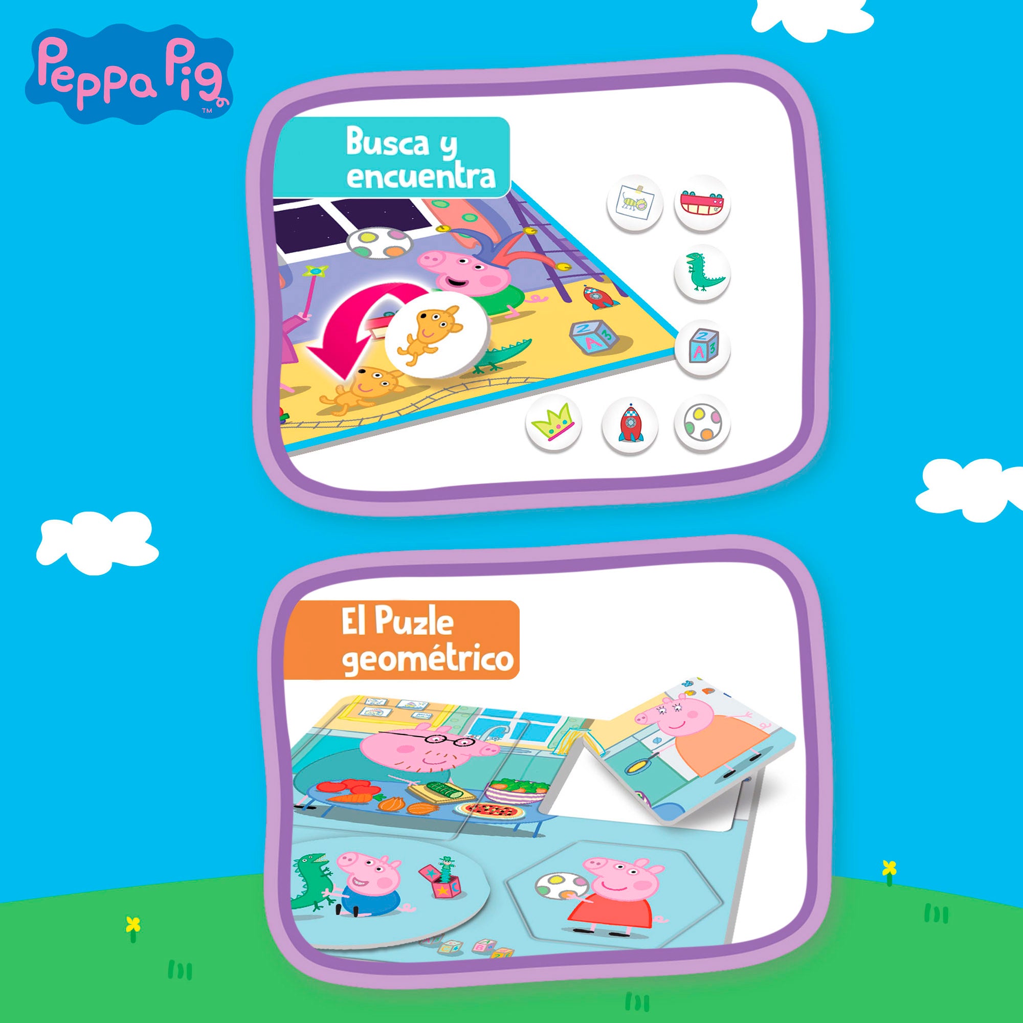 Peppa Pig Juegos de mesa 10 en 1