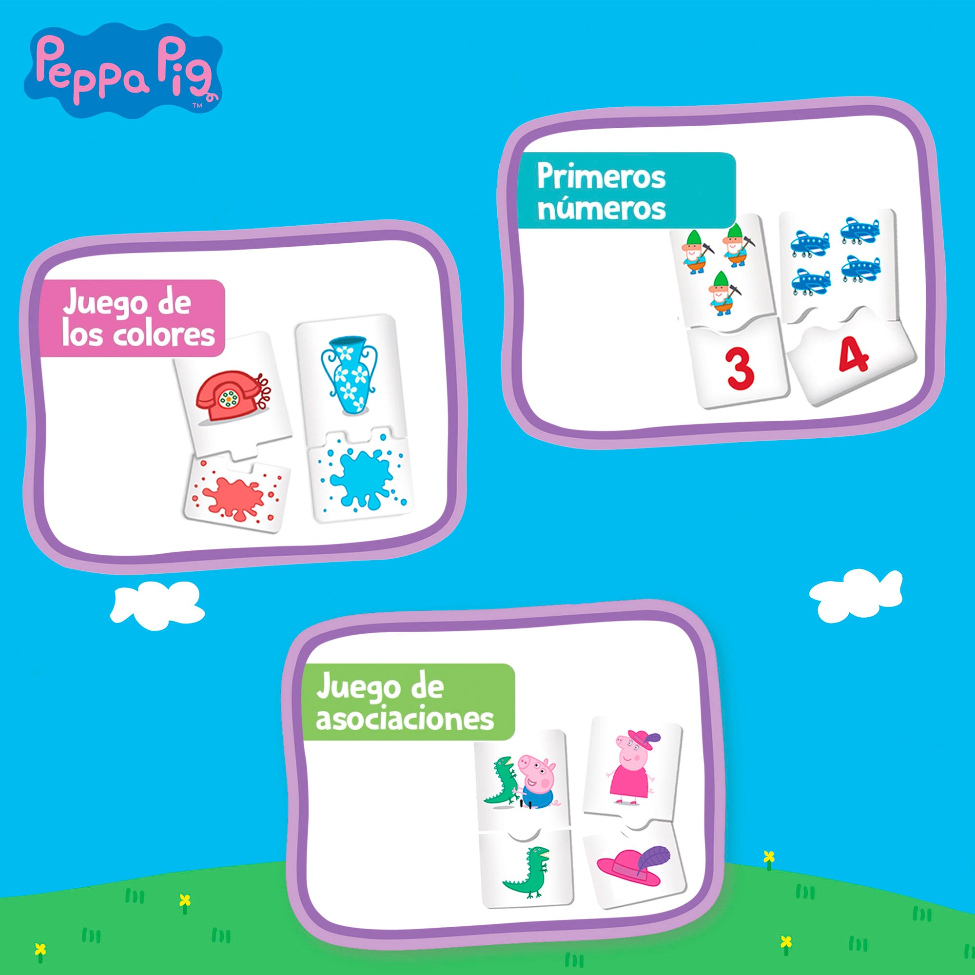 Peppa Pig Juegos de mesa 10 en 1
