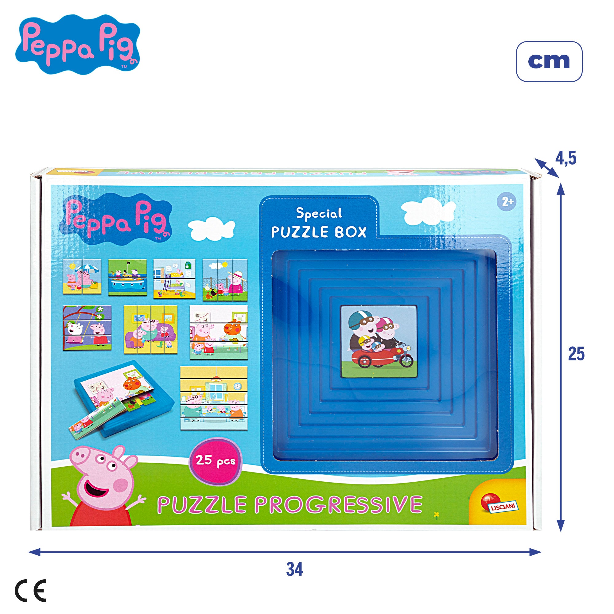 Peppa Pig Puzzle infantil progresivo 25 piezas