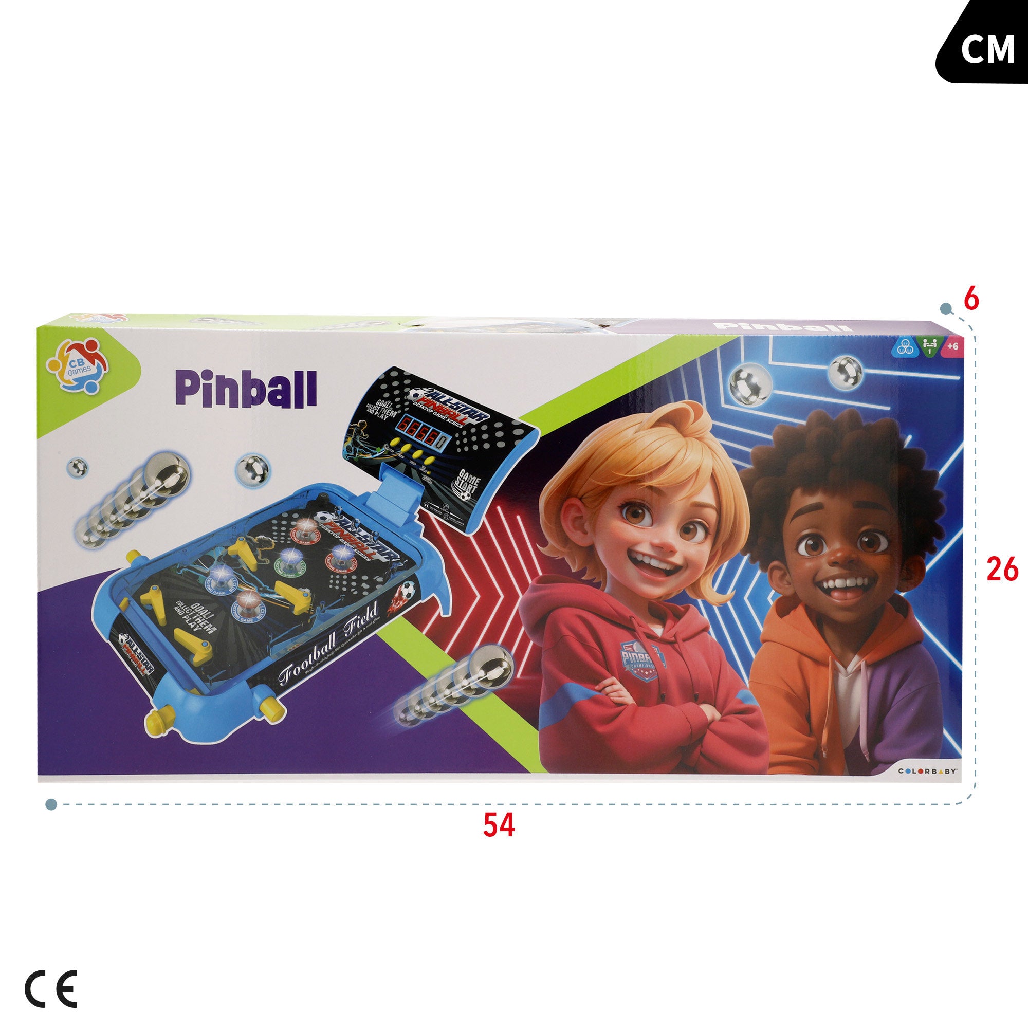 Pinball All Star con marcador digital, luz y sonido CB Games