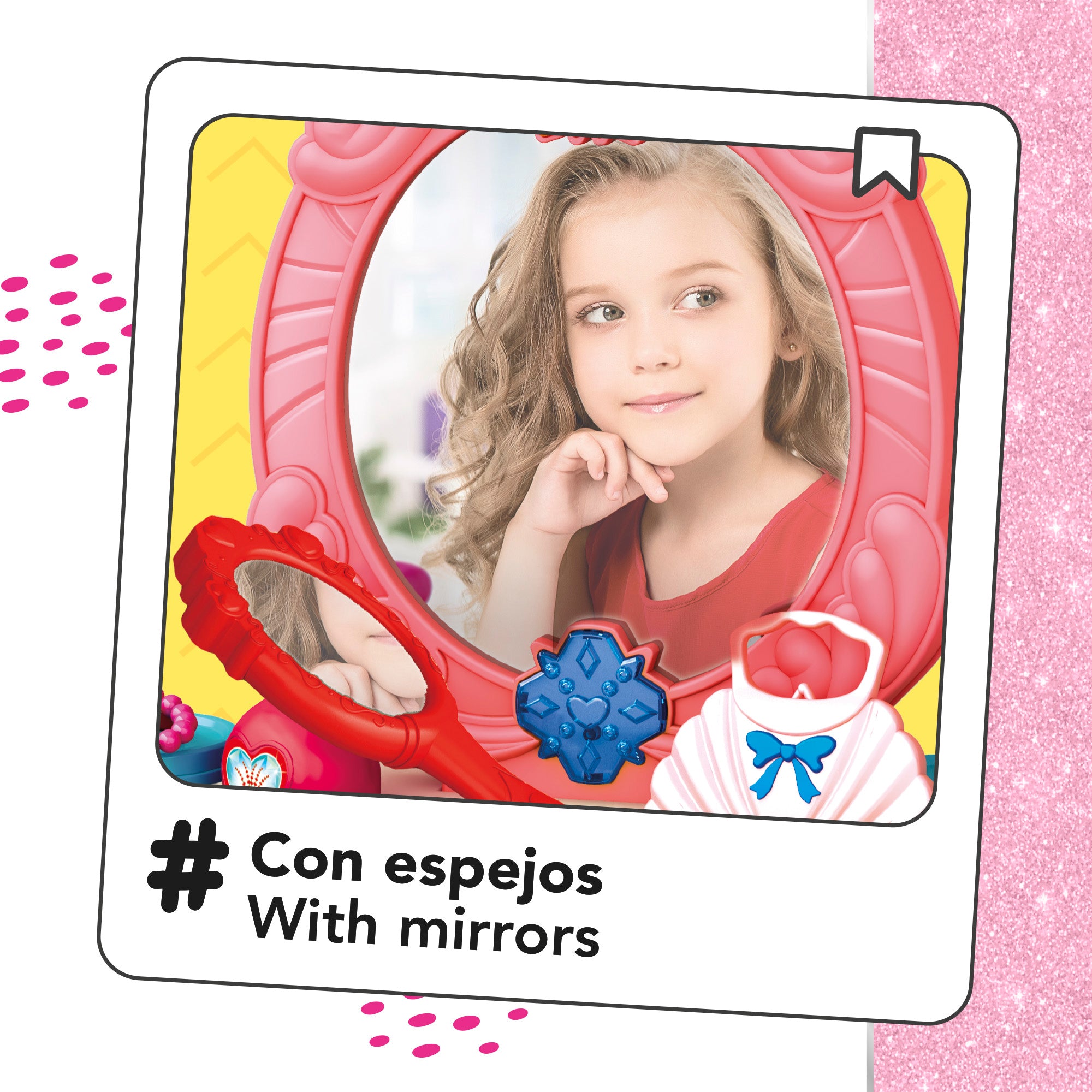 Tocador infantil con accesorios, luz y sonido Beauty Fashion Princess