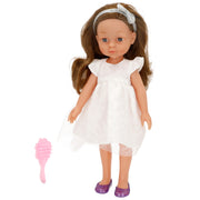 Muñeca fiesta 32 cm con peine Mara
