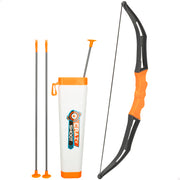 Set arco y flechas 50 cm con dianas y funda Warriors