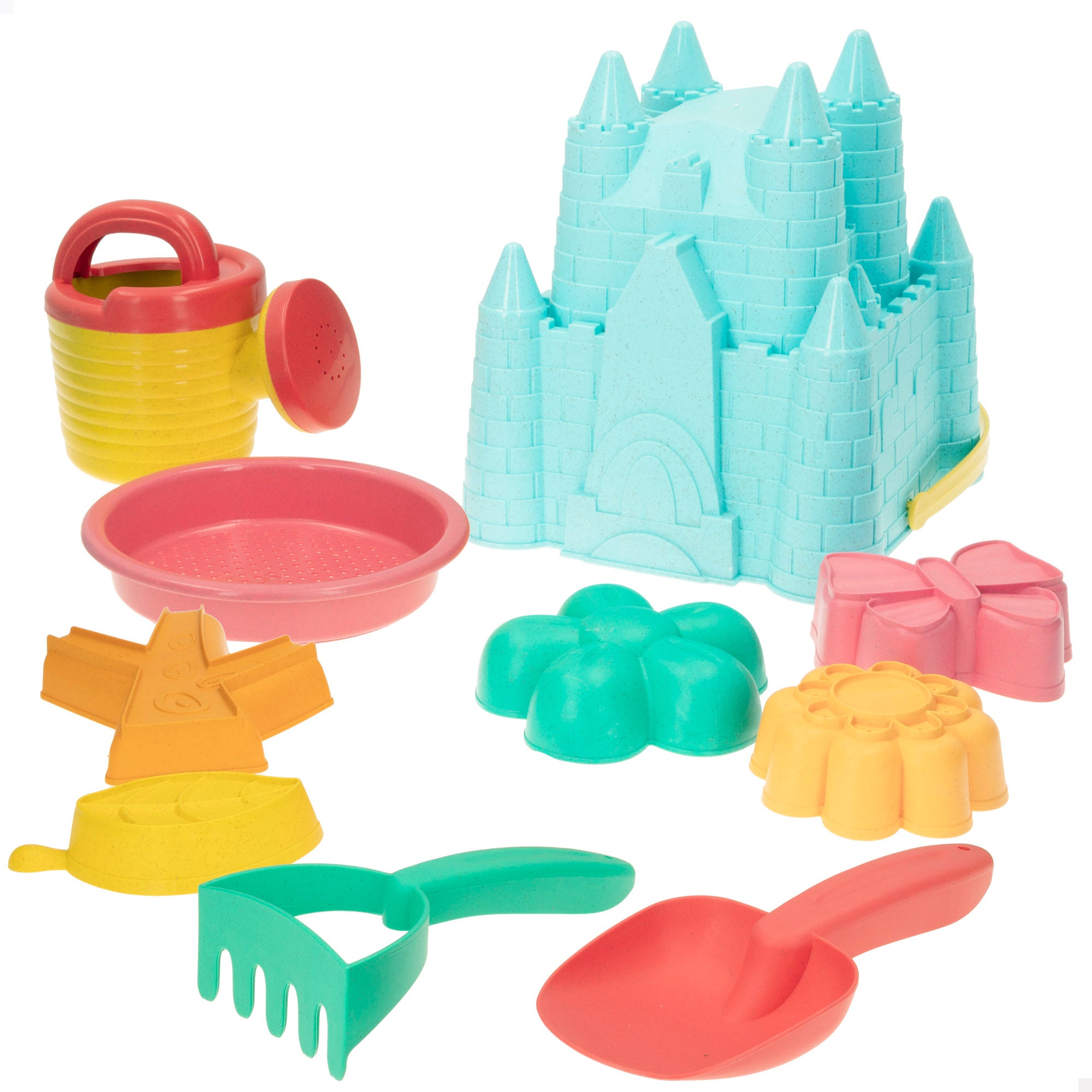Set juguetes de playa con cubo y accesorios Color Beach