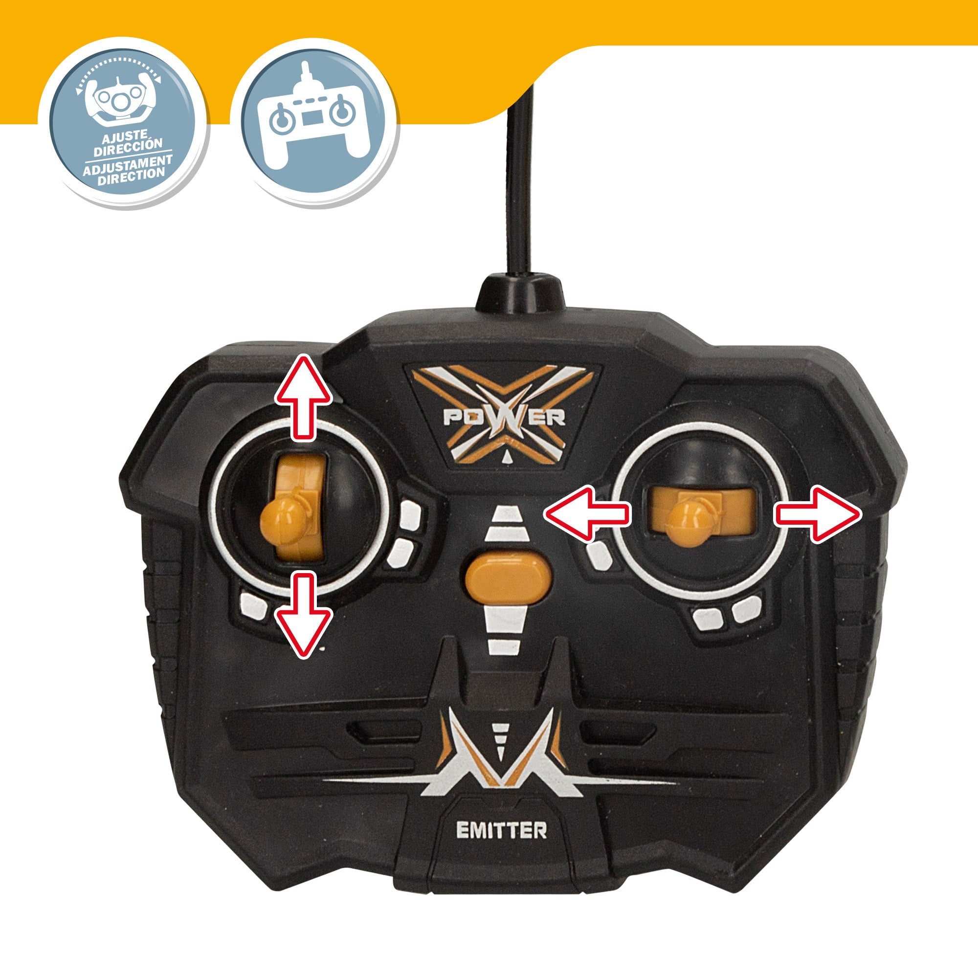 Excavadora teledirigida 1:24 con luz y giro 360º Speed & Go