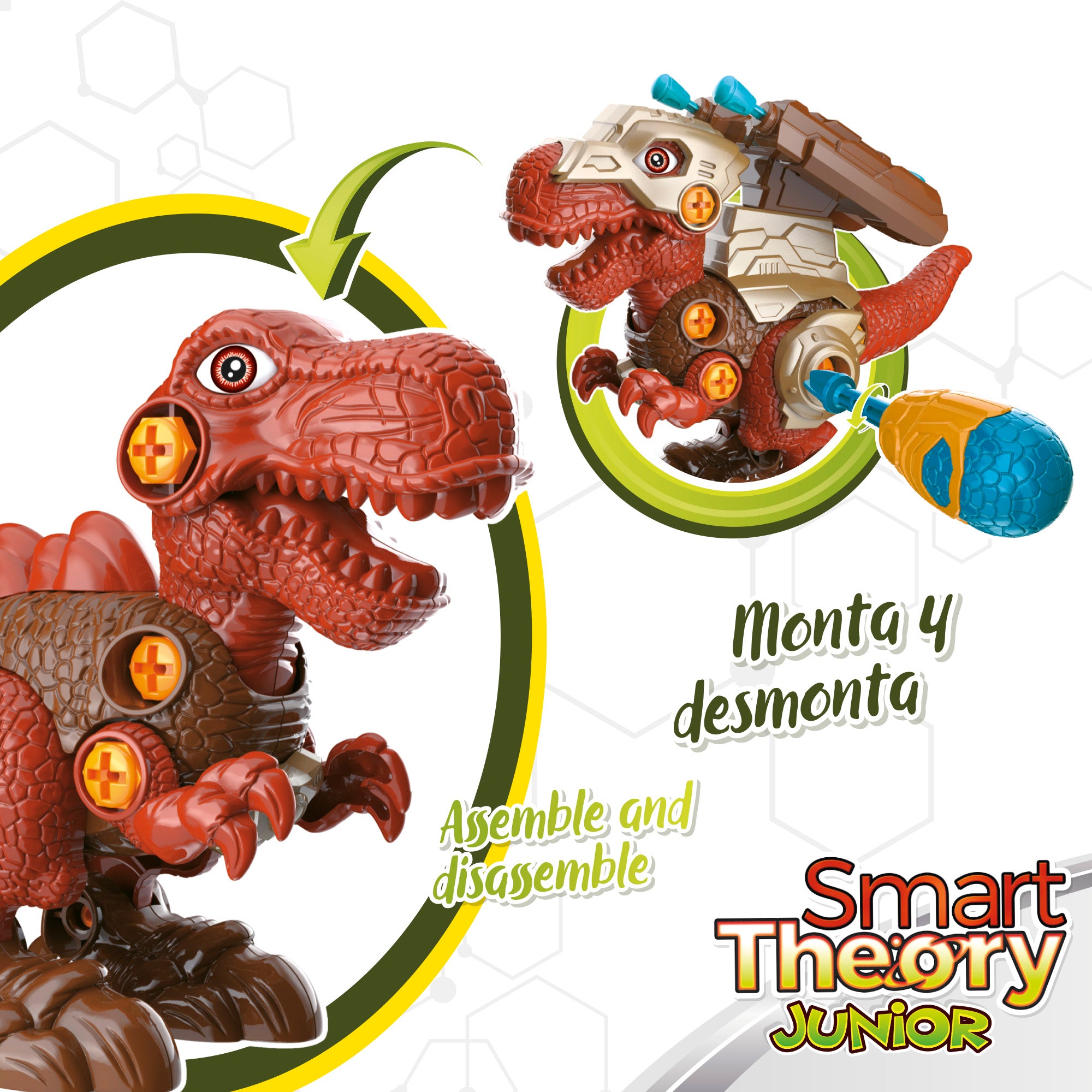 DIY dinosaurios mecánicos 2 en 1 Smart Theory