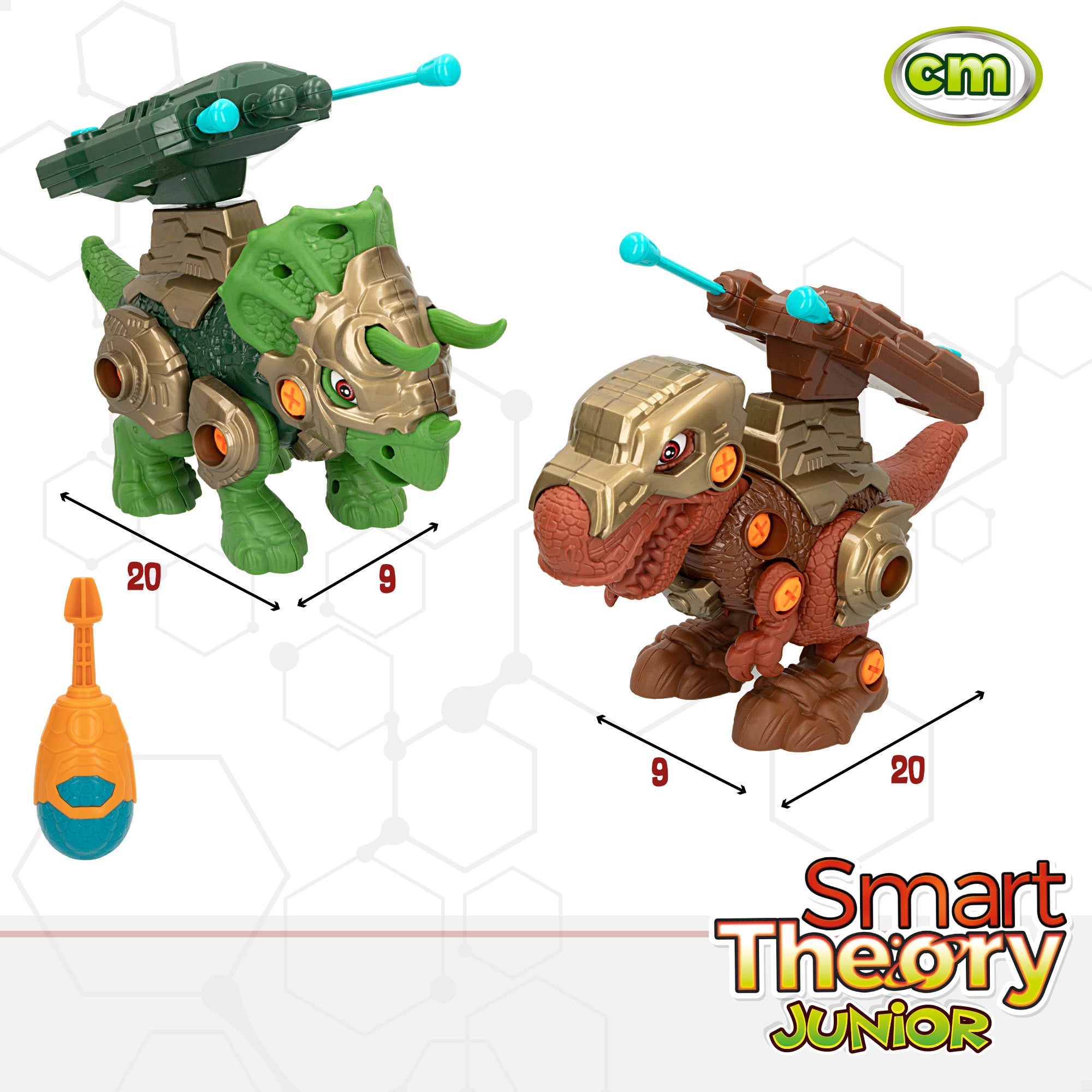 DIY dinosaurios mecánicos 2 en 1 Smart Theory