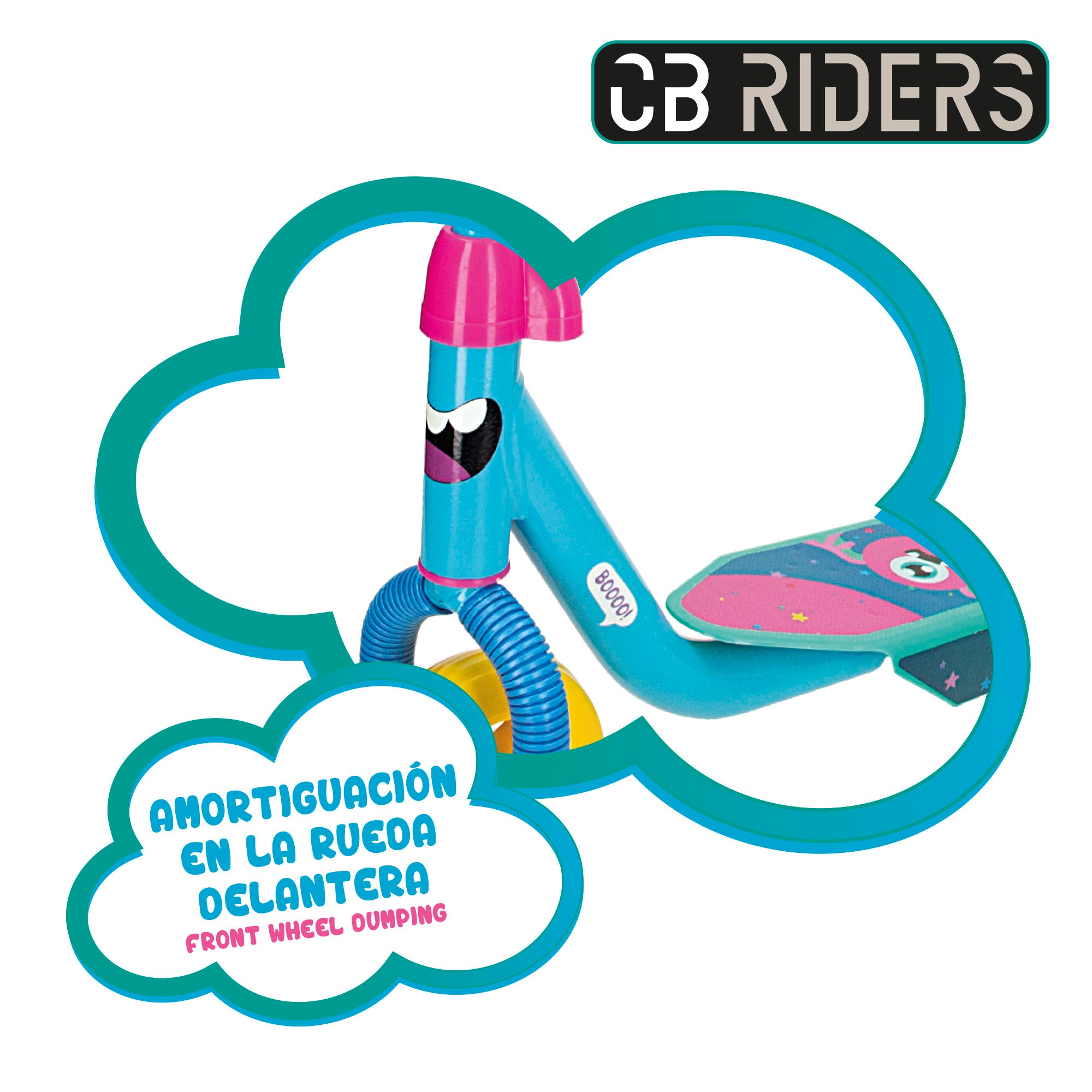 Patinete 3 ruedas monstruos CB Riders