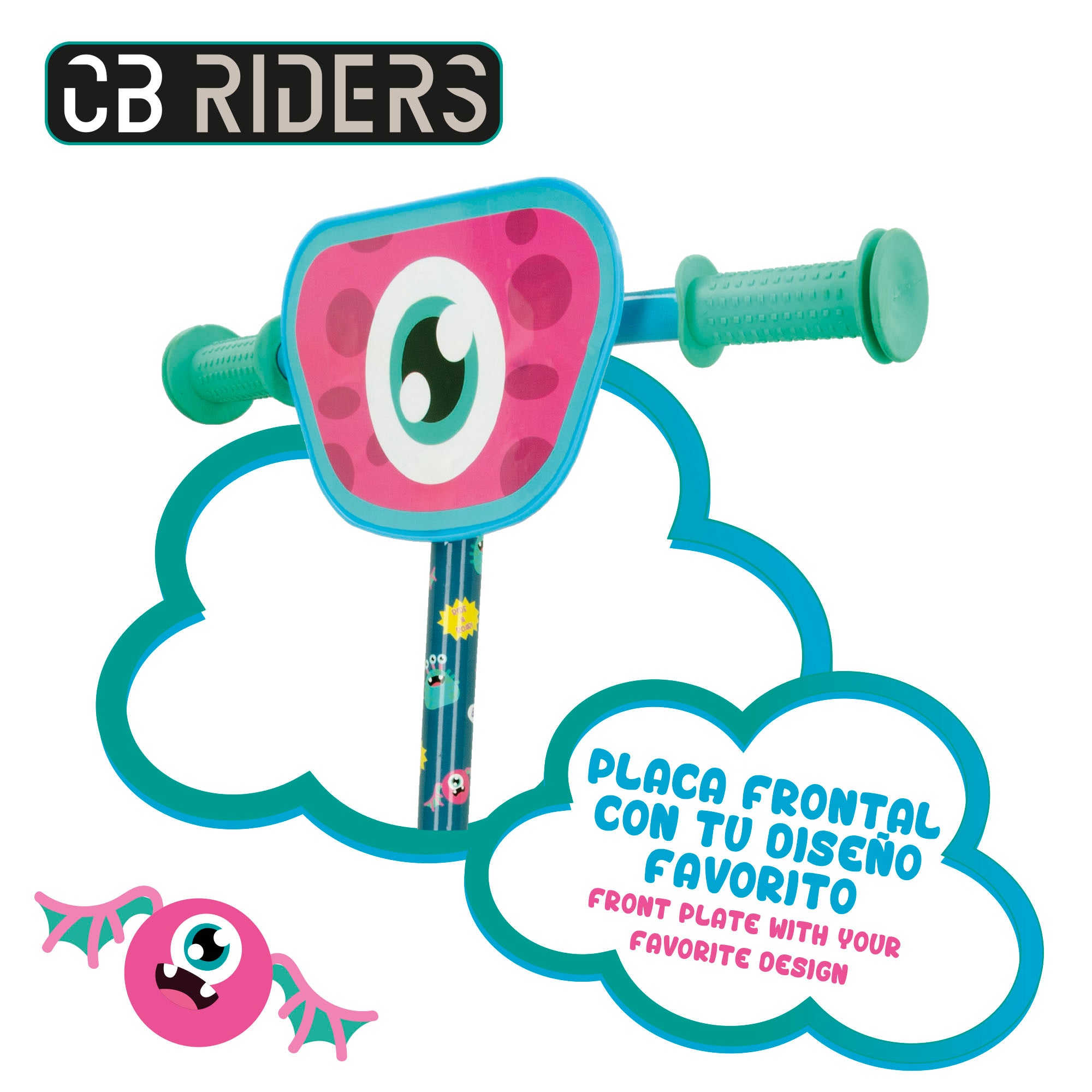 Patinete 3 ruedas monstruos CB Riders