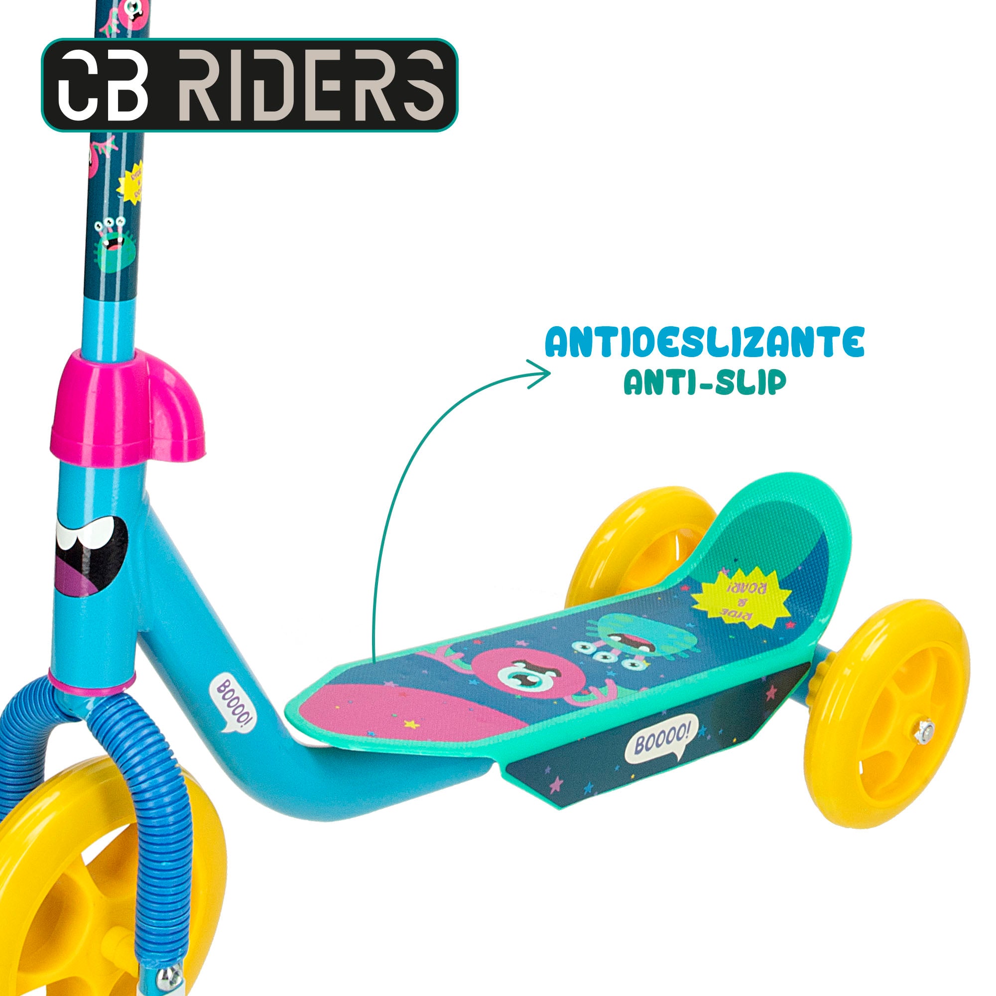 Patinete 3 ruedas monstruos CB Riders