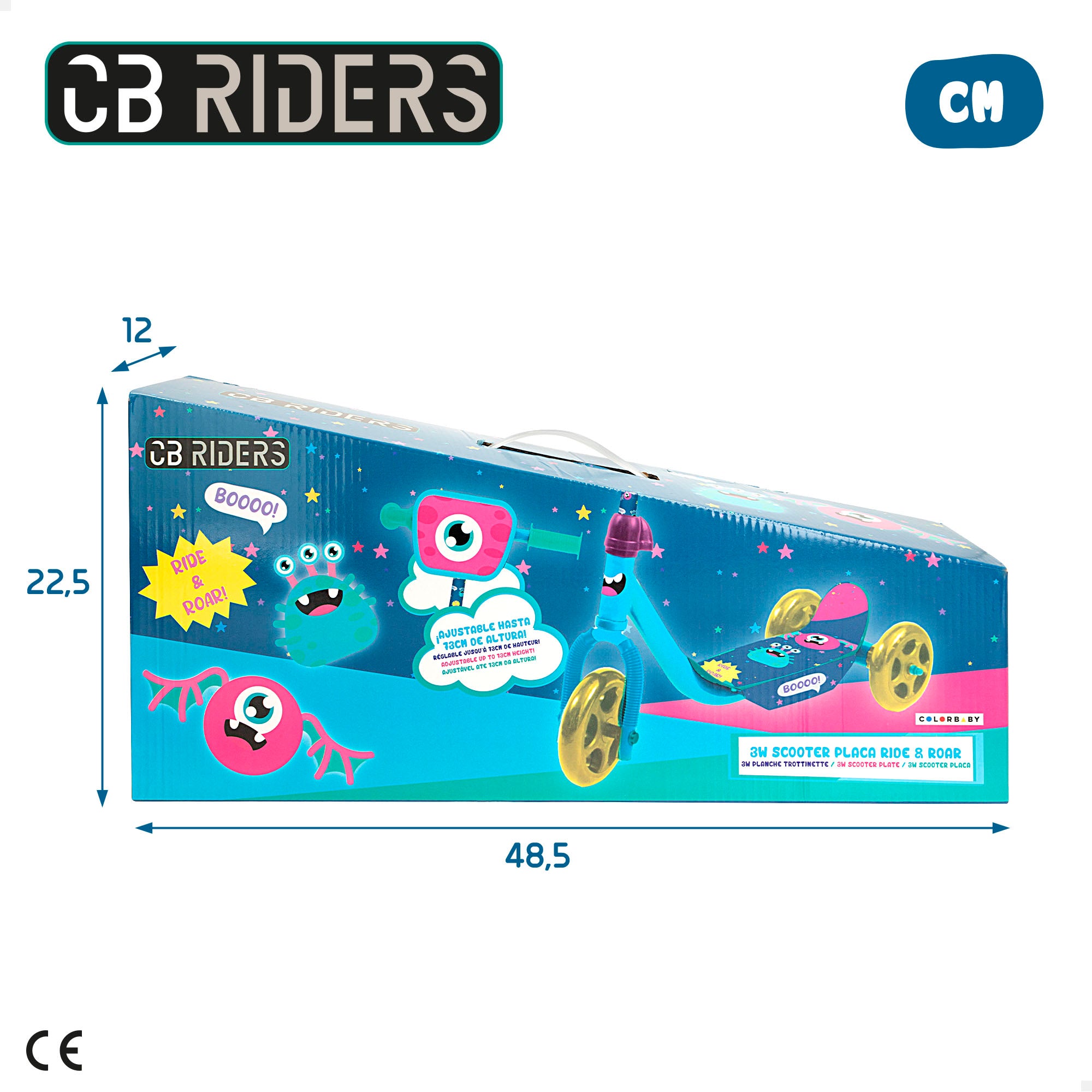 Patinete 3 ruedas monstruos CB Riders