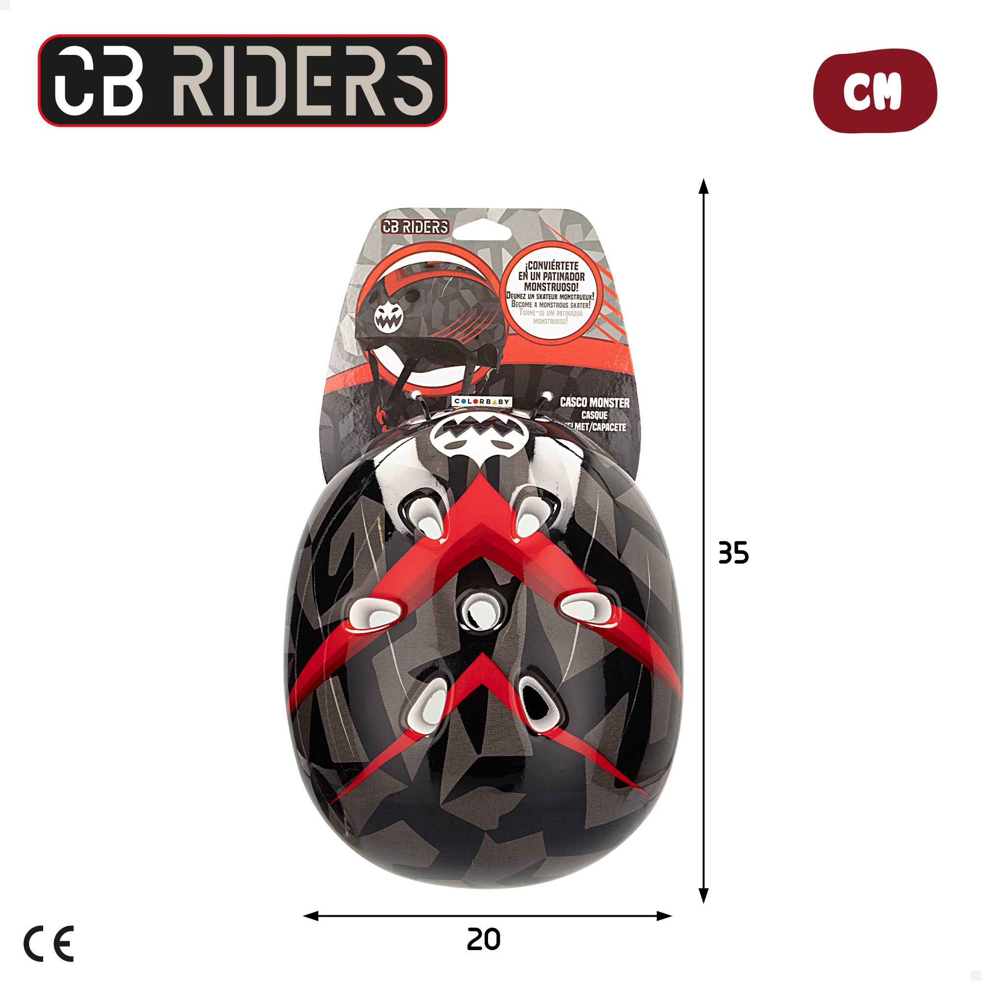 Casco infantil monsters CB Riders