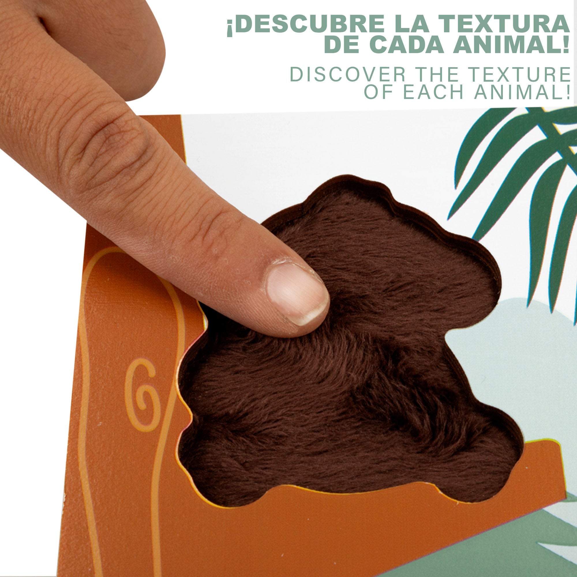 WOOMAX Zookabee Puzle madera animales con texturas