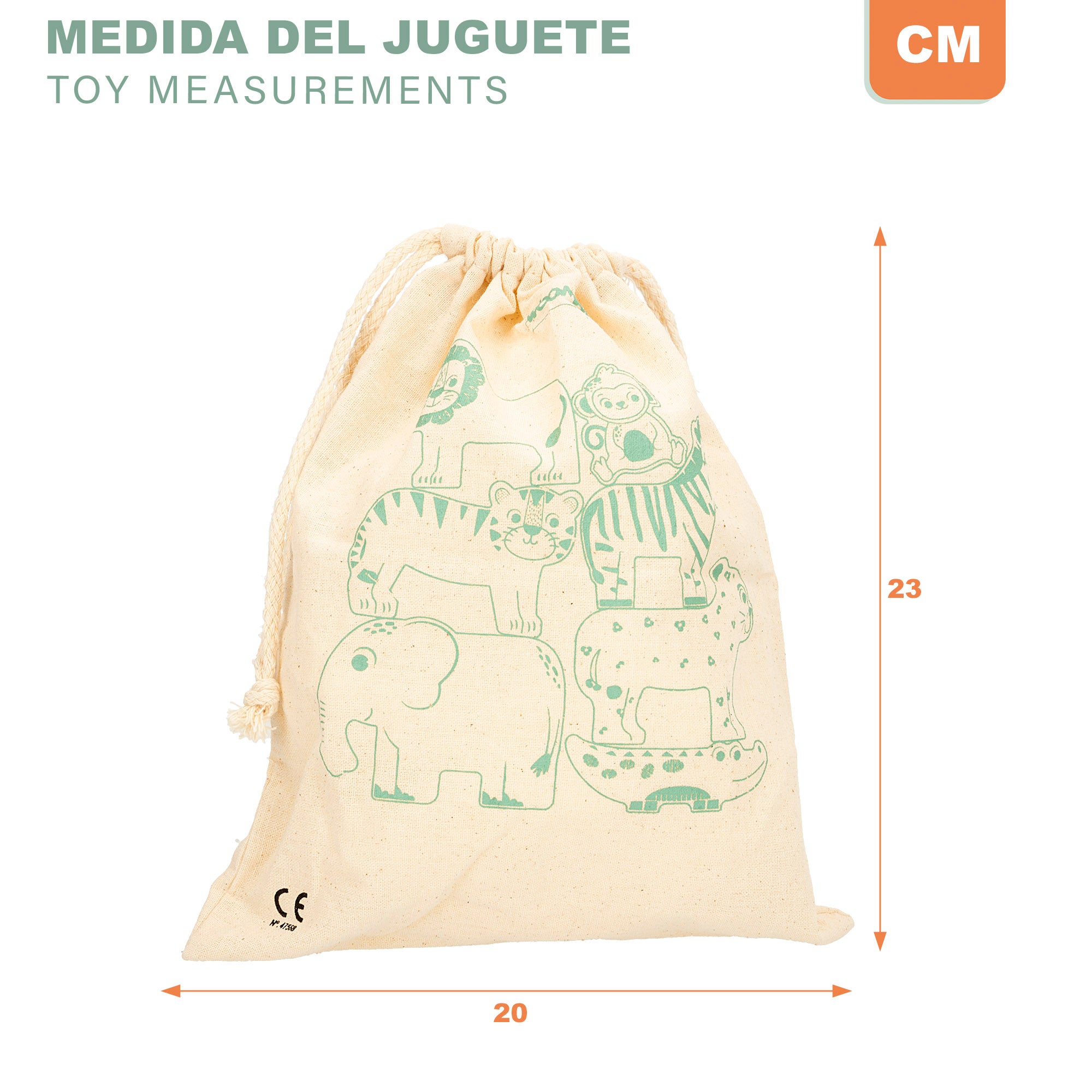 WOOMAX Zookabee Juego de equilibrio con animales de madera