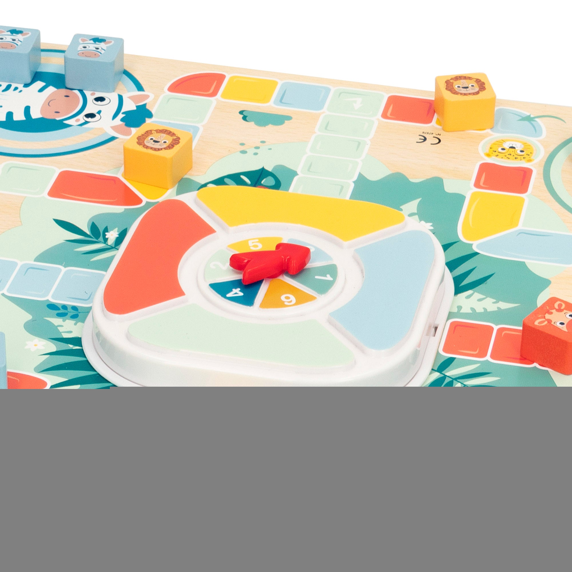 WOOMAX Zookabee Juego parchís y oca de madera animales de la selva