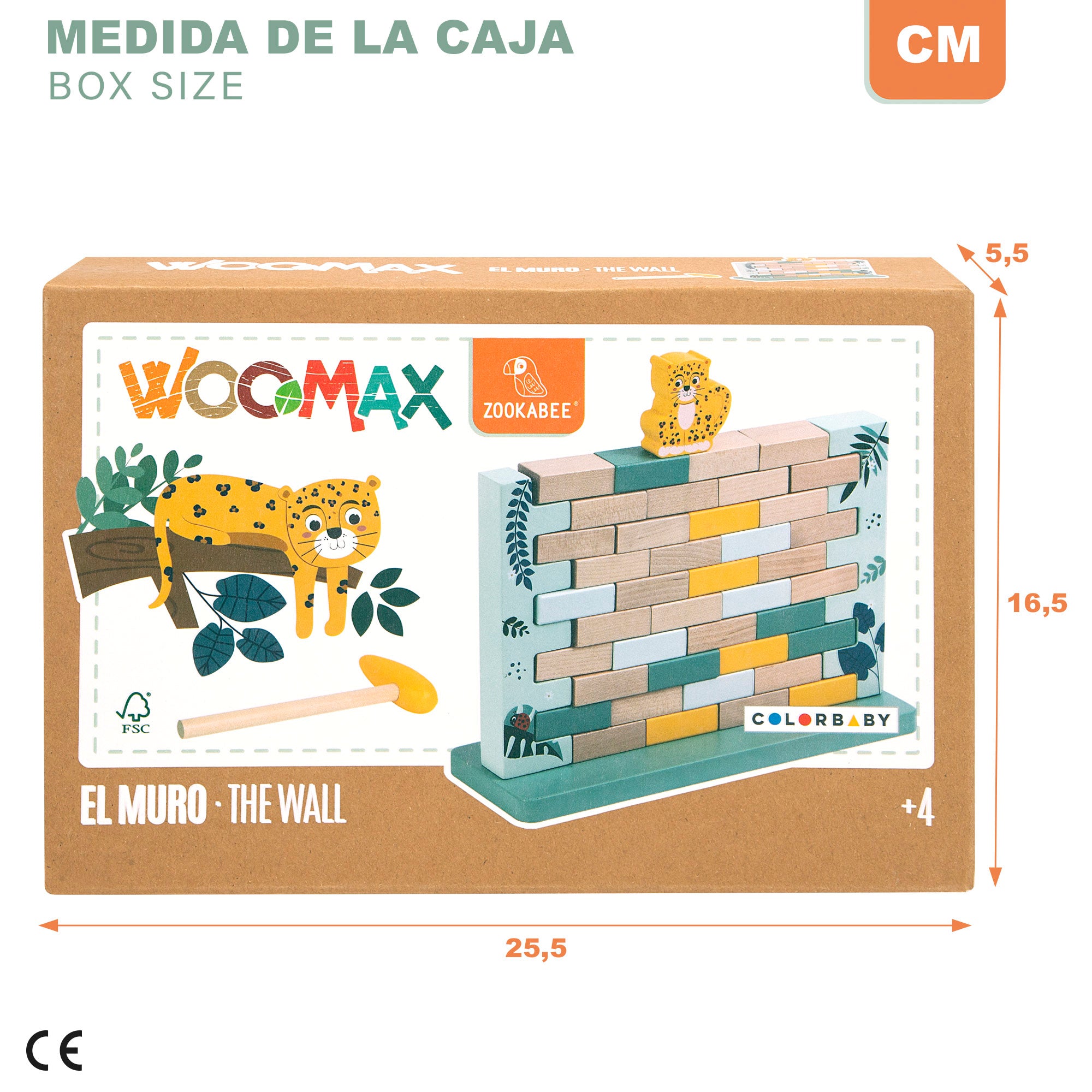WOOMAX Zookabee Juego de equilibrio de madera animales de la selva