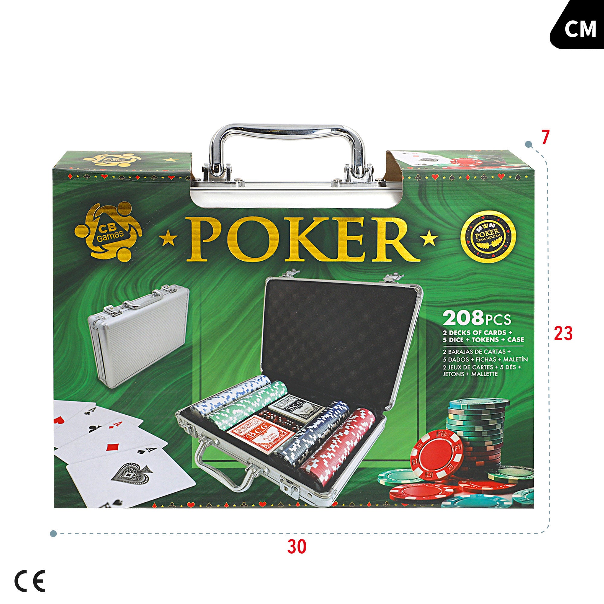 Set póker 314 piezas con maletín CB Games