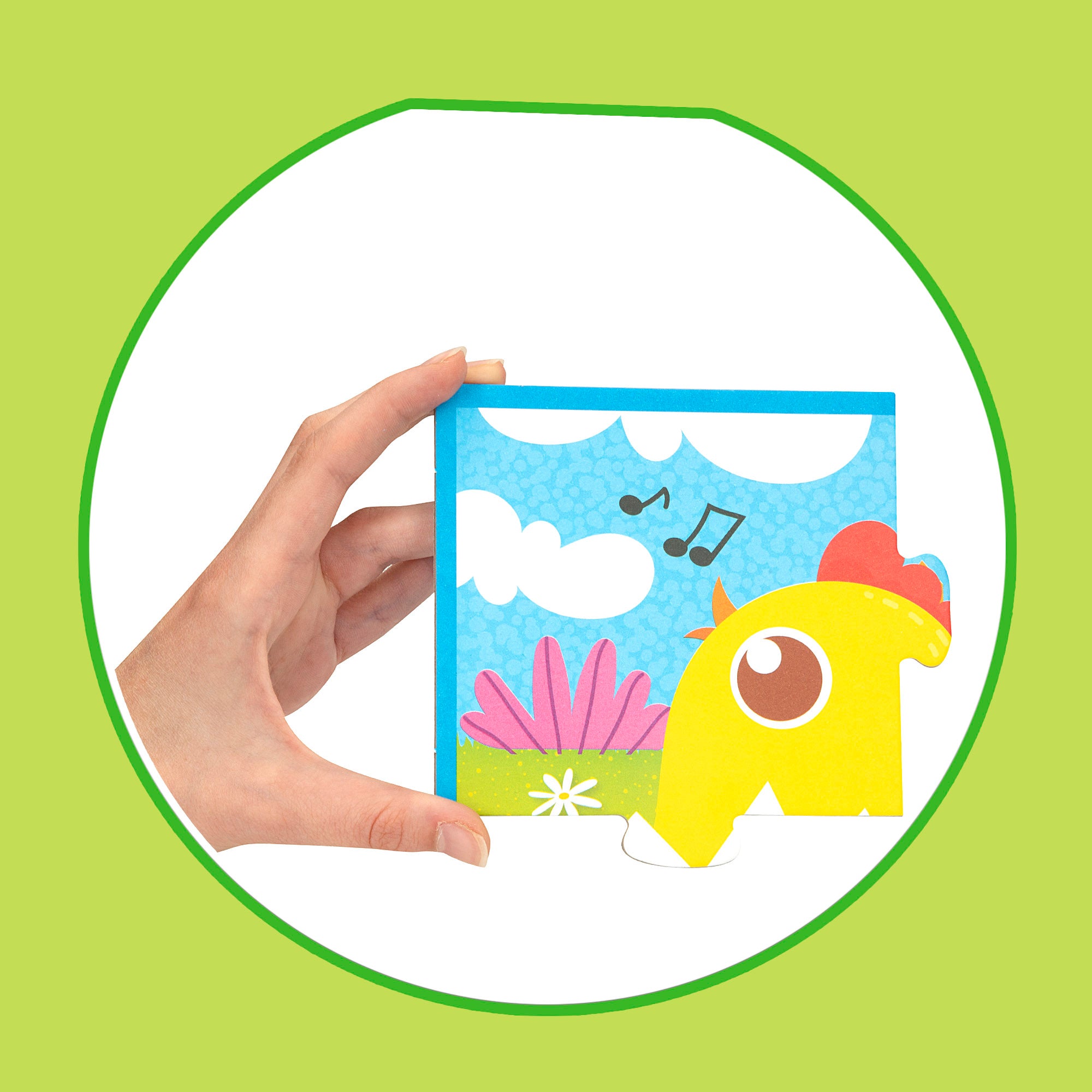 Montessori Lisciani 6 Puzzles animales 4 piezas con 4 cubos madera