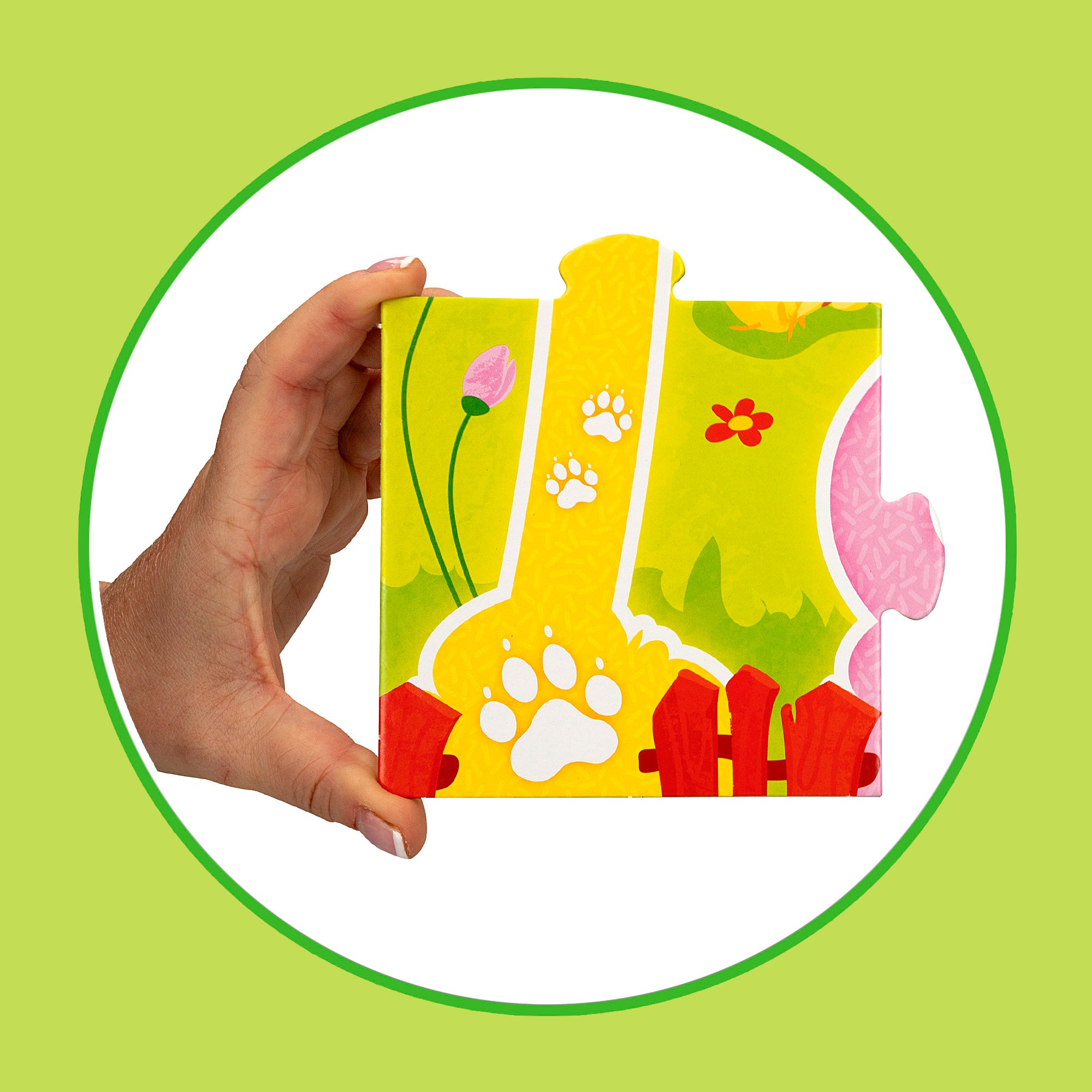 Montessori Lisciani Puzzle granja 12 piezas con 5 animales madera y 5 casas 3D