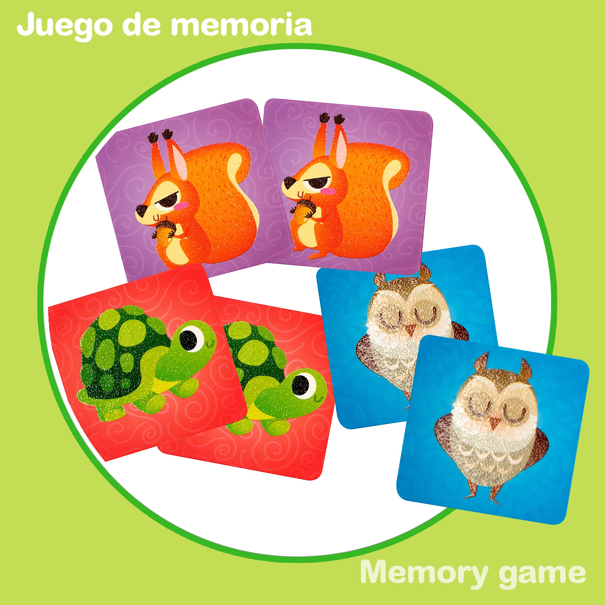 Montessori Lisciani Memo juego animales 24 tarjetas