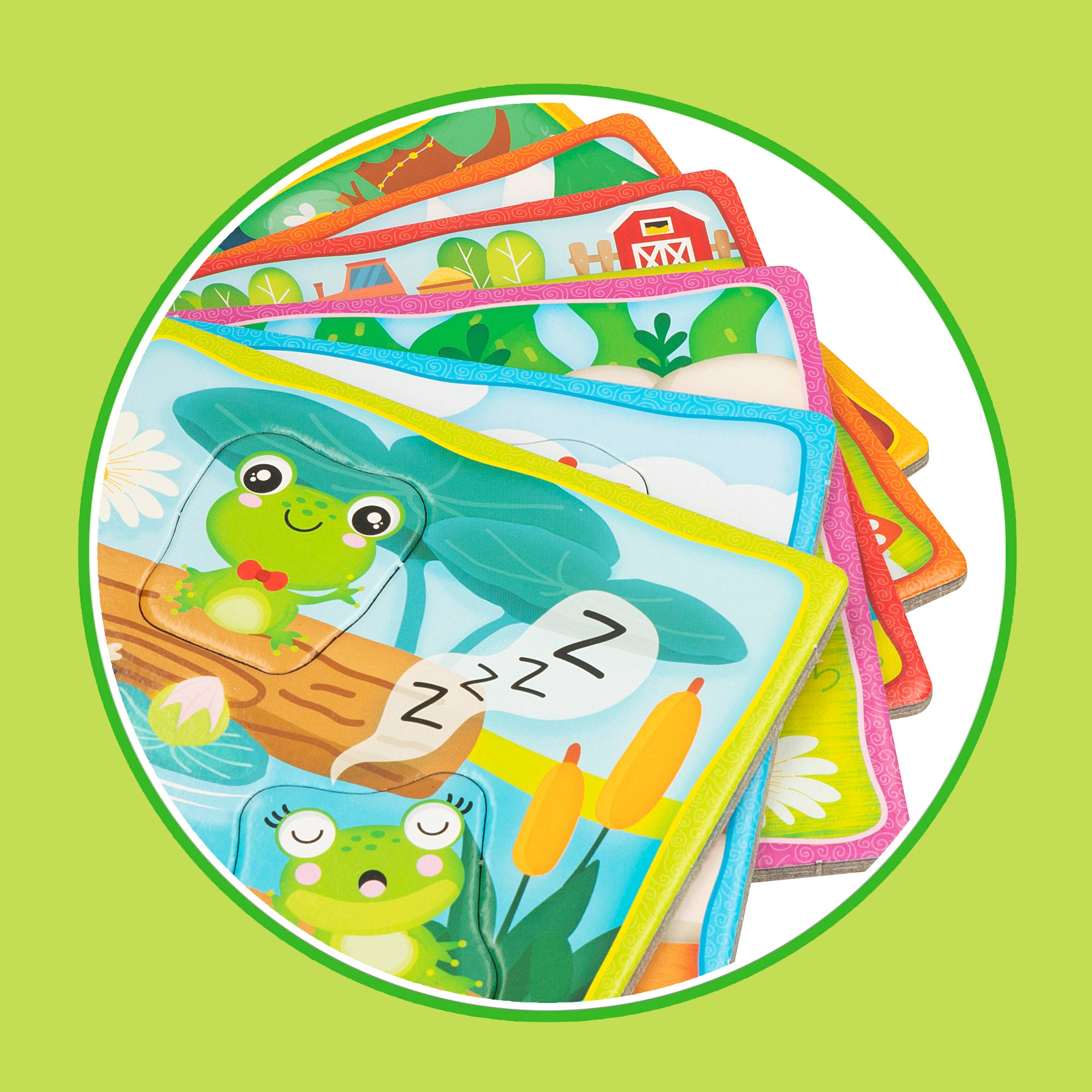 Montessori Lisciani 6 puzzles para encajar piezas de animales