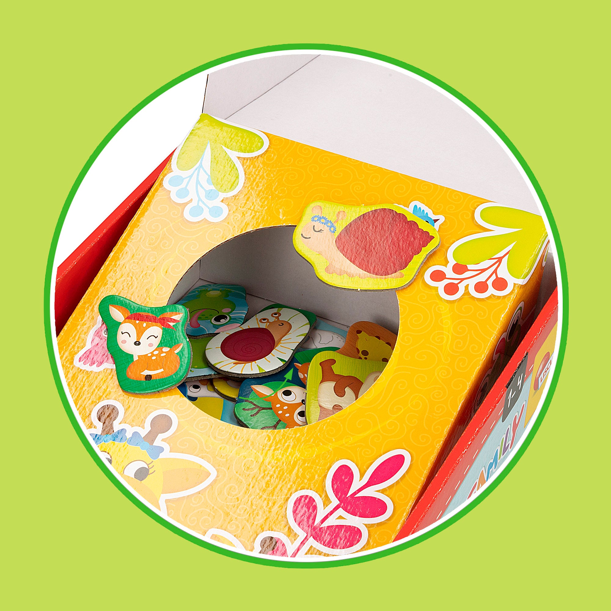 Montessori Lisciani 6 puzzles para encajar piezas de animales